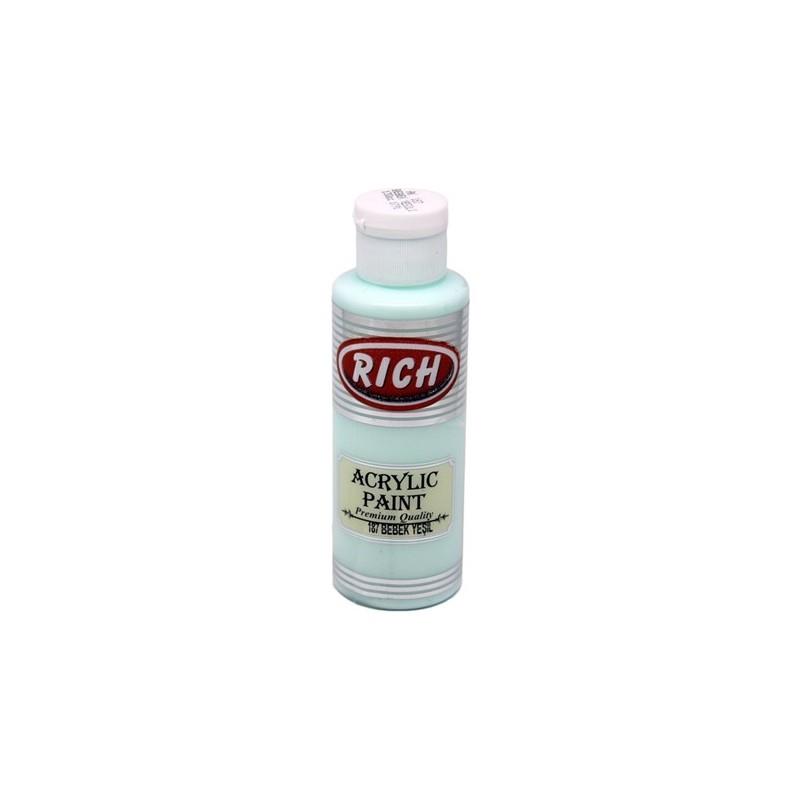 Rıch Akrilik Boya 130 CC Bebek Yeşil (Baby Green) AK-130-187