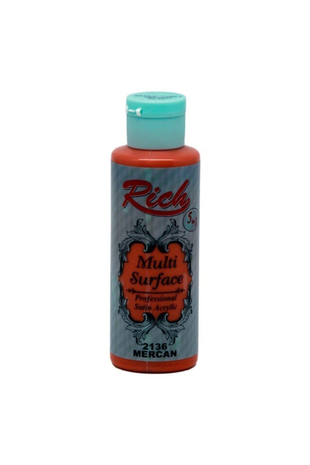 Rıch Akrilik Boya Multi Surface 120 CC Mercan 120-2136