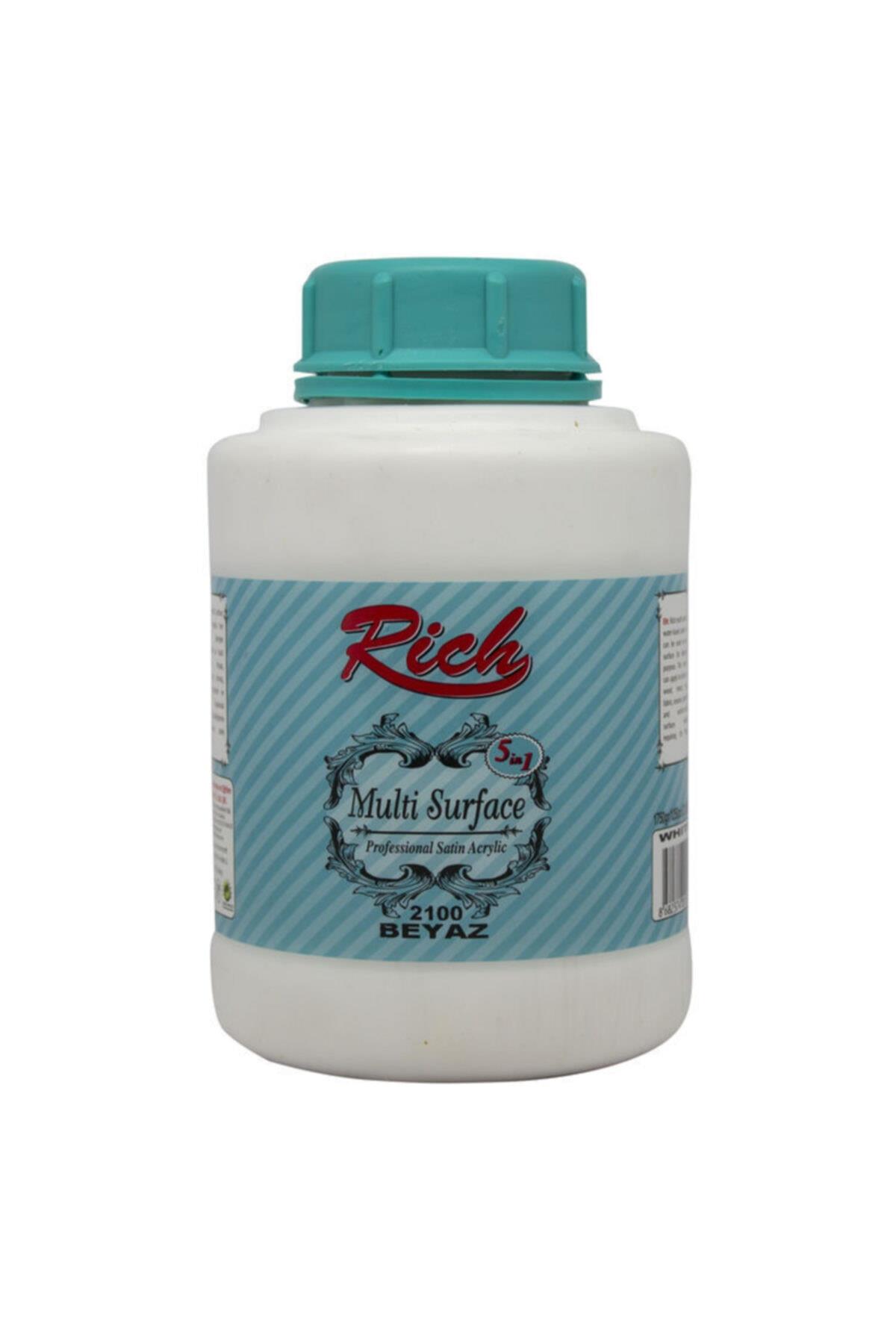 Rich Multi Surface Her Yüzey Için Akrilik Boya 1750 GR Beyaz Akrilik Boya