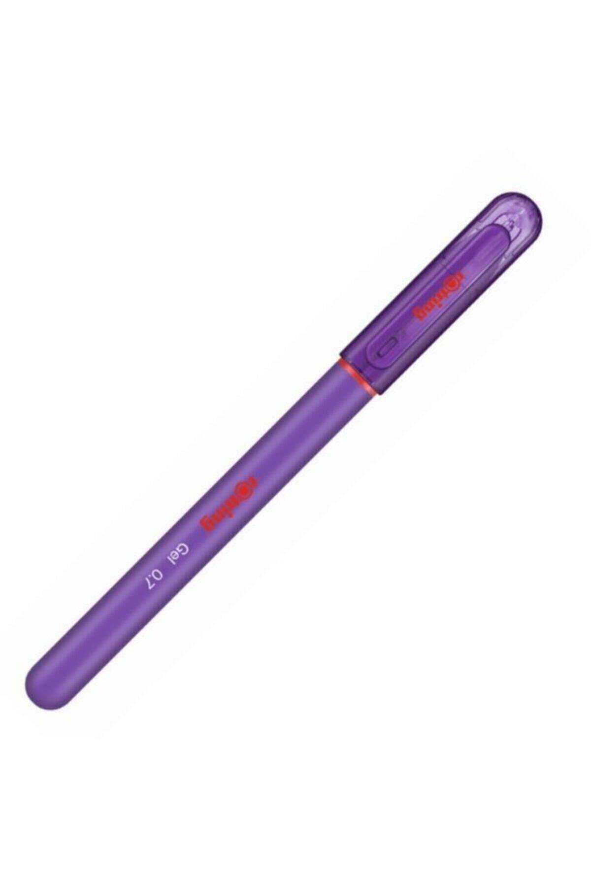 Rotring Mor Jel Mürekkepli Tükenmez Kalem 0.7 Mm Mor (12 Li Paket)
