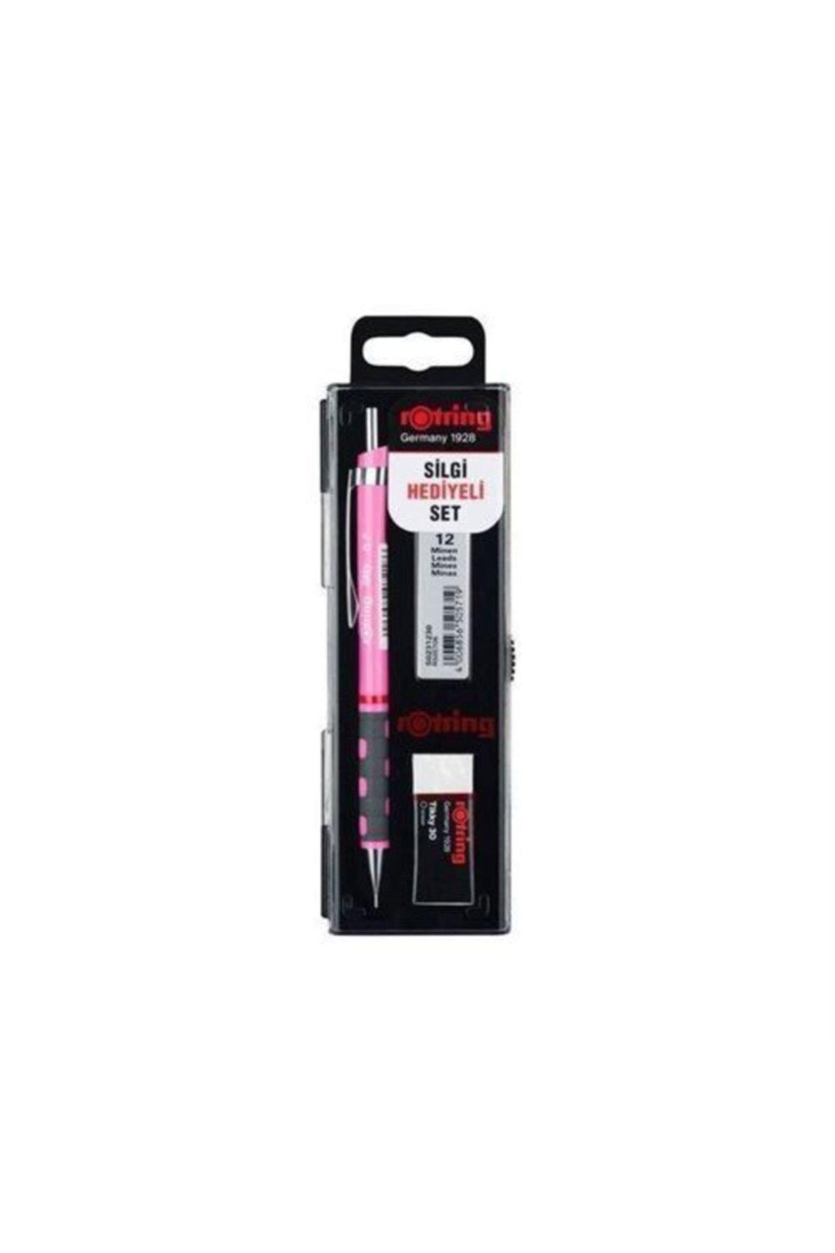 Rotring Okul Seti Versatil+Min Silgi Hediyeli 0.7 MM Fosforlu Pembe RO-KK07-07FP