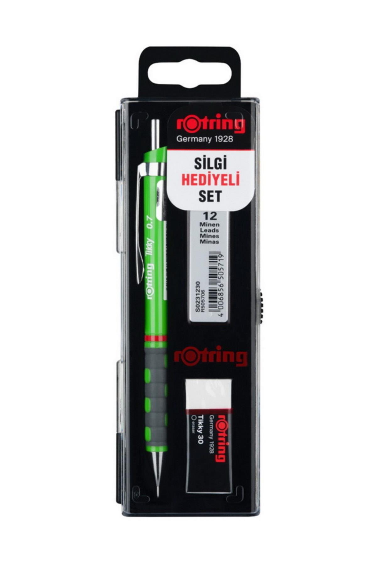 Rotring Okul Seti Versatil+Min Silgi Hediyeli 0.7 MM Koyu Yeşil RO-KK07-07KY