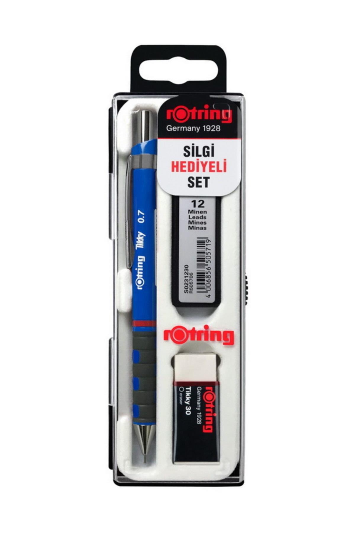 Rotring Okul Seti Versatil+Min Silgi Hediyeli 0.7 MM Mavi RO-KK07-07M