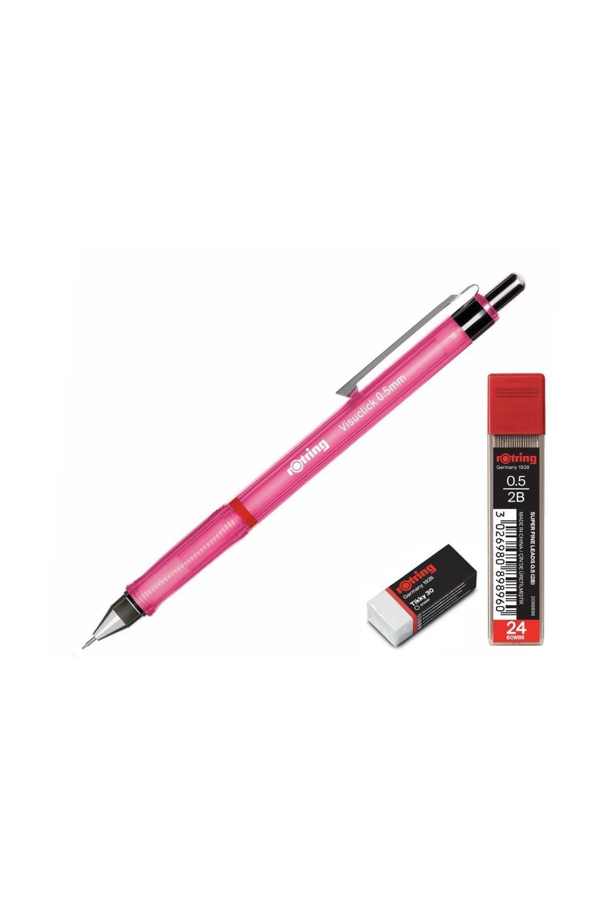 Rotring Okul Seti Visuclick Versatil + Min Silgi 0.5 MM Pembe