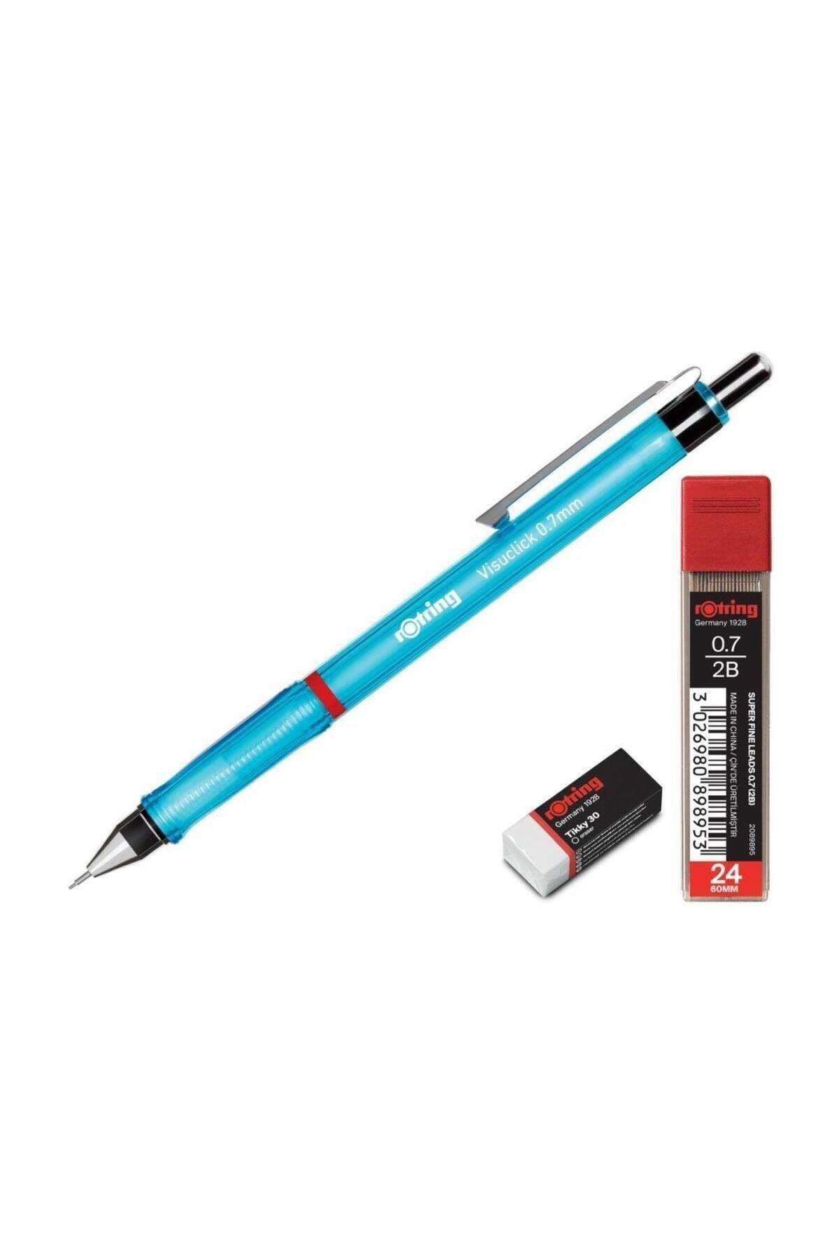 Rotring Okul Seti Visuclick Versatil + Min Silgi 0.7 MM Mavi RO-VK07-MAVI