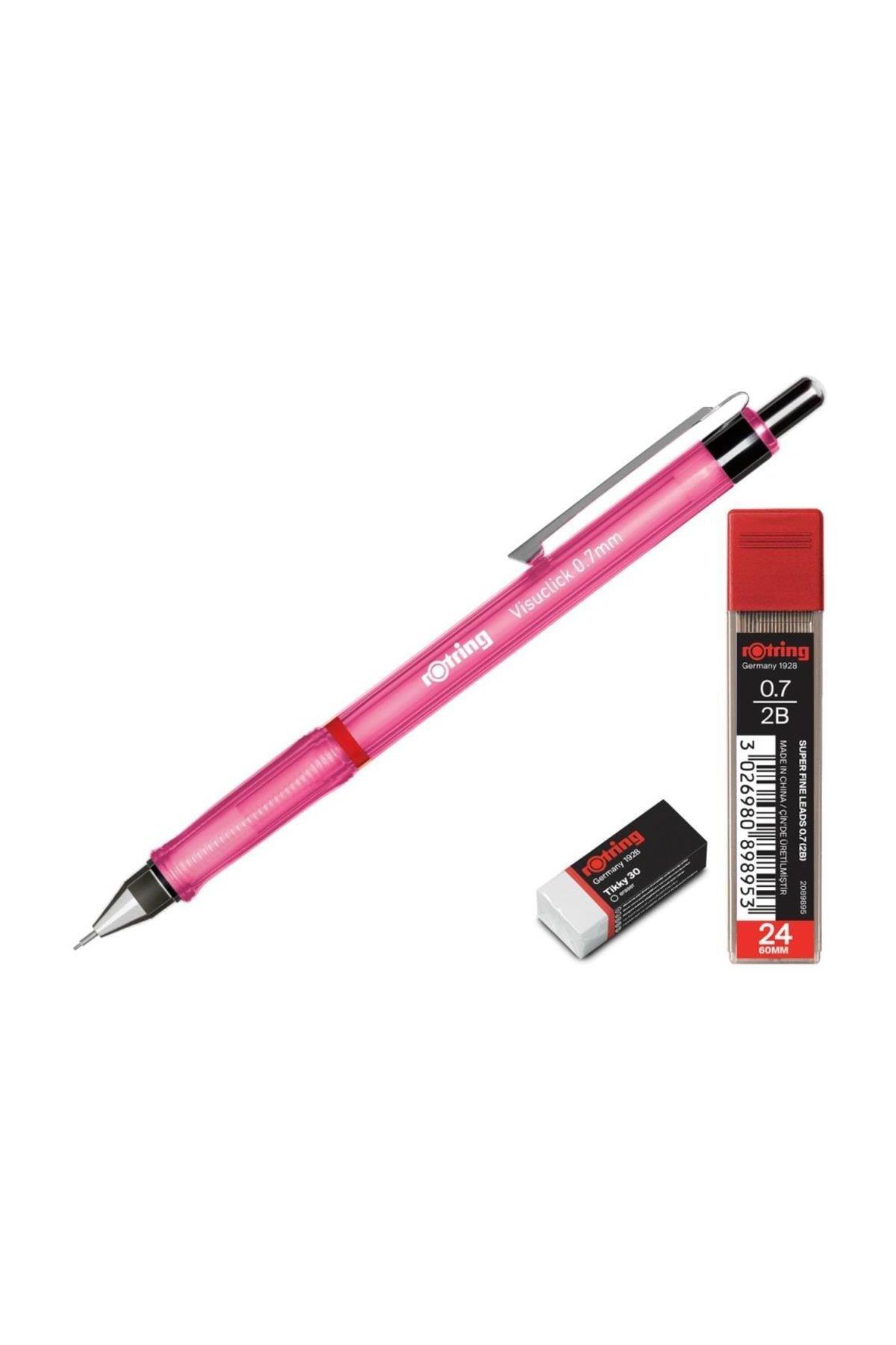 Rotring Okul Seti Visuclick Versatil + Min Silgi 0.7 MM Pembe RO-VK07-PEMBE