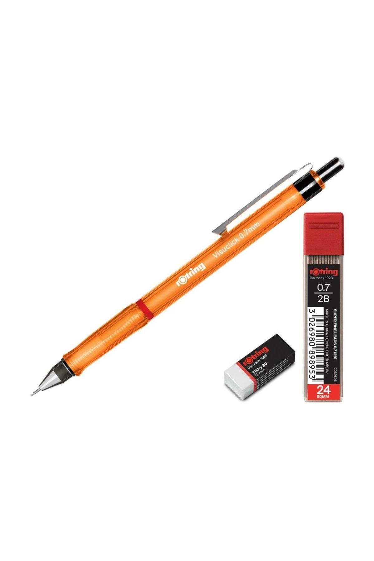 Rotring Okul Seti Visuclick Versatil + Min Silgi 0.7 MM Turuncu RO-VK07-TURUNCU