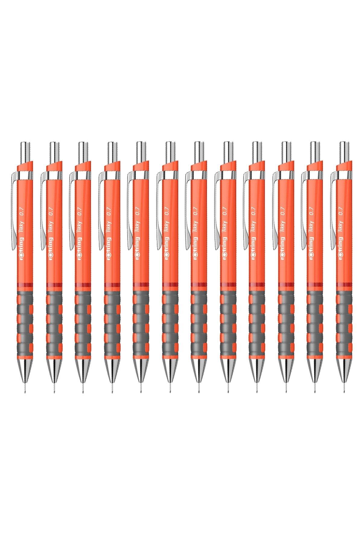 Rotring Tikky 0.7 Versatil Kalem Neon Turuncu (12 Li Paket)