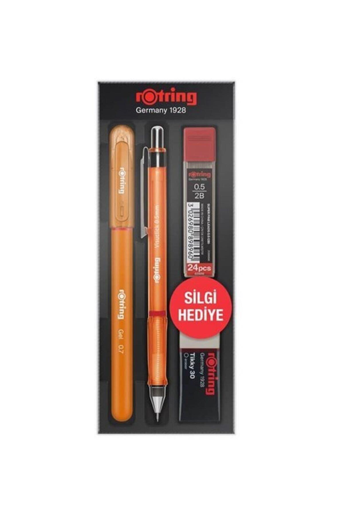 Rotring Visuclick Jel Okul Seti 0.5 mm Uçlu Kalem Seti Turuncu