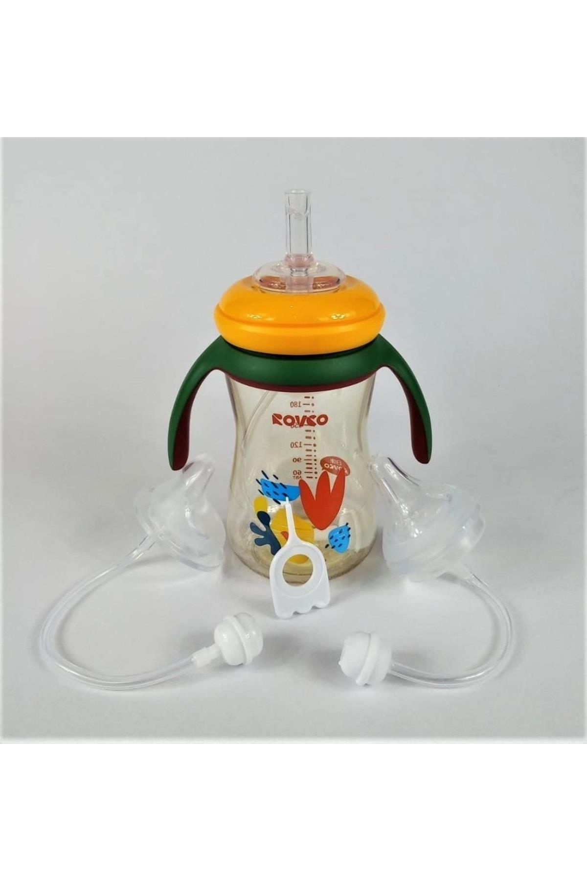 Rovco Tritan 270 Ml Pipetli Kulplu Su Matarası Tritan Suluk