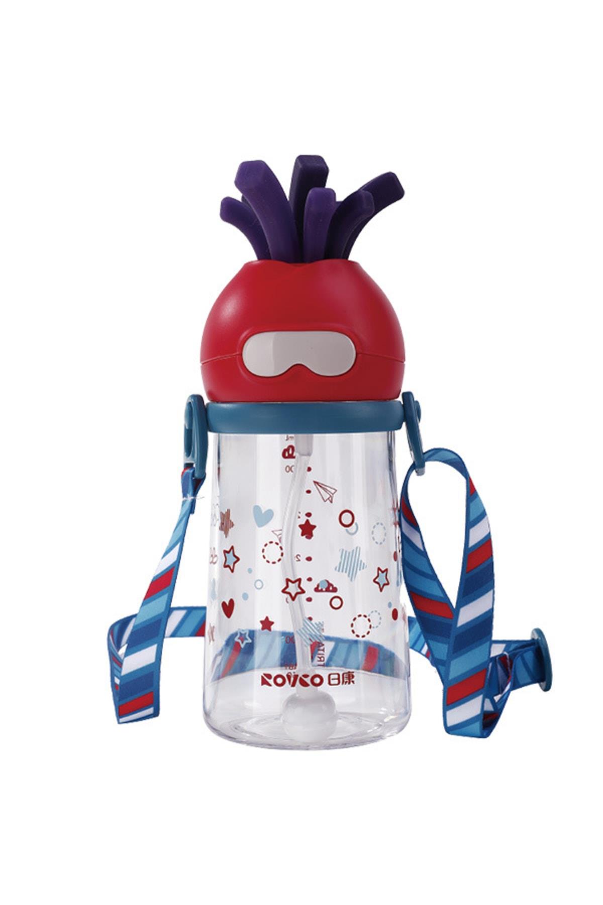 Rovco Tritan Pipetli Su Matarası 320 ML Tritan Suluk (Karışık Model 1 Adet)