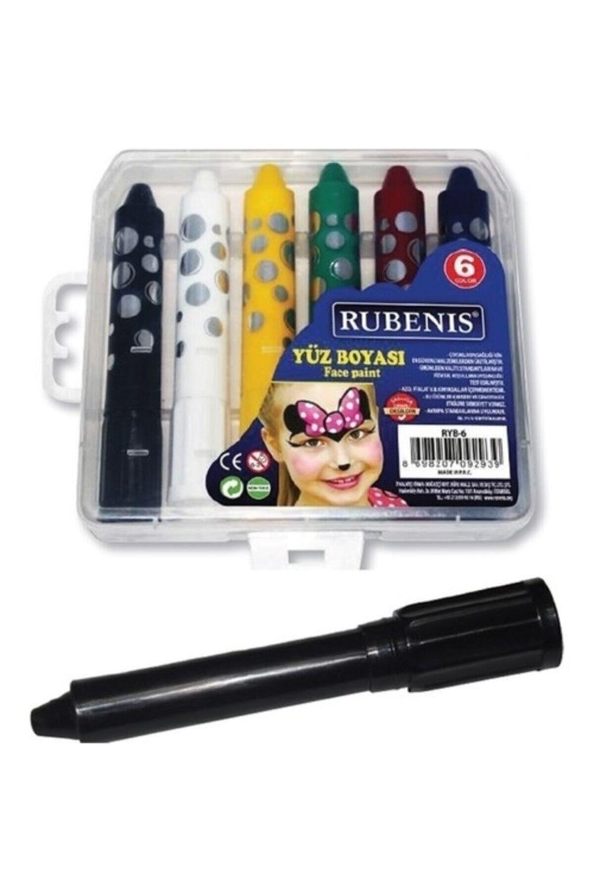 Rubenis Yüz Boyası 6 Renk Çevirmeli Yüz Boyası