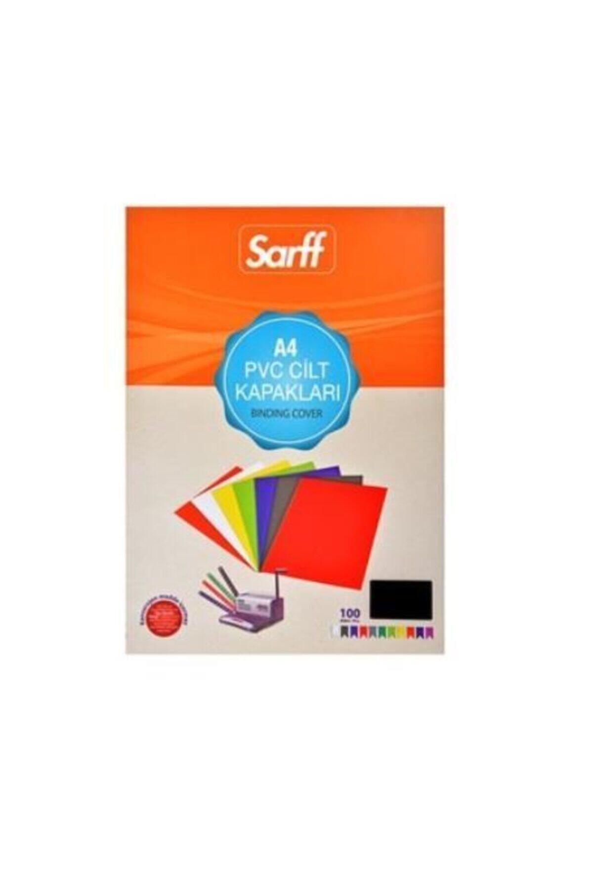 SARFF A-4 Cilt Kapağı 160 Micron Siyah 100 Lü (1 Paket 100 Adet)