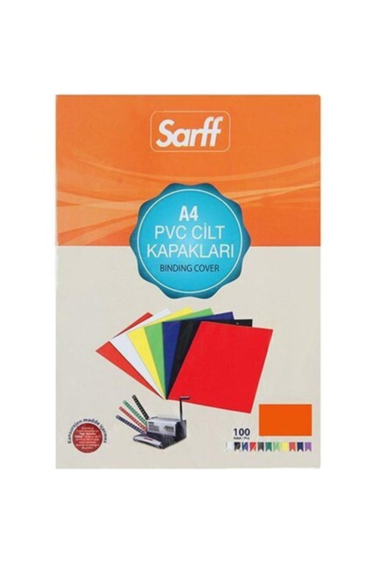 Sarff Cilt Kapağı Plastik Opak A4 450 Micron Kırmızı (50 Li Paket)