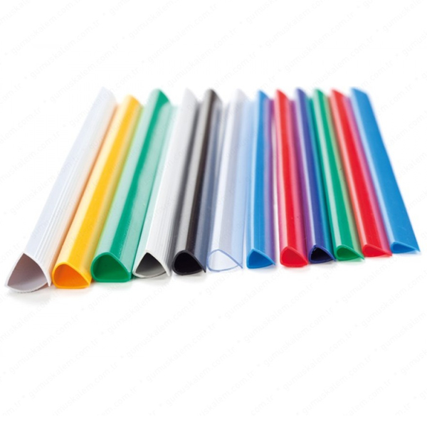 Sarff Profil Sırtlık Plastik Dar Üçgen 25 Yaprak 6 MM Mavi (100 Lü Paket)