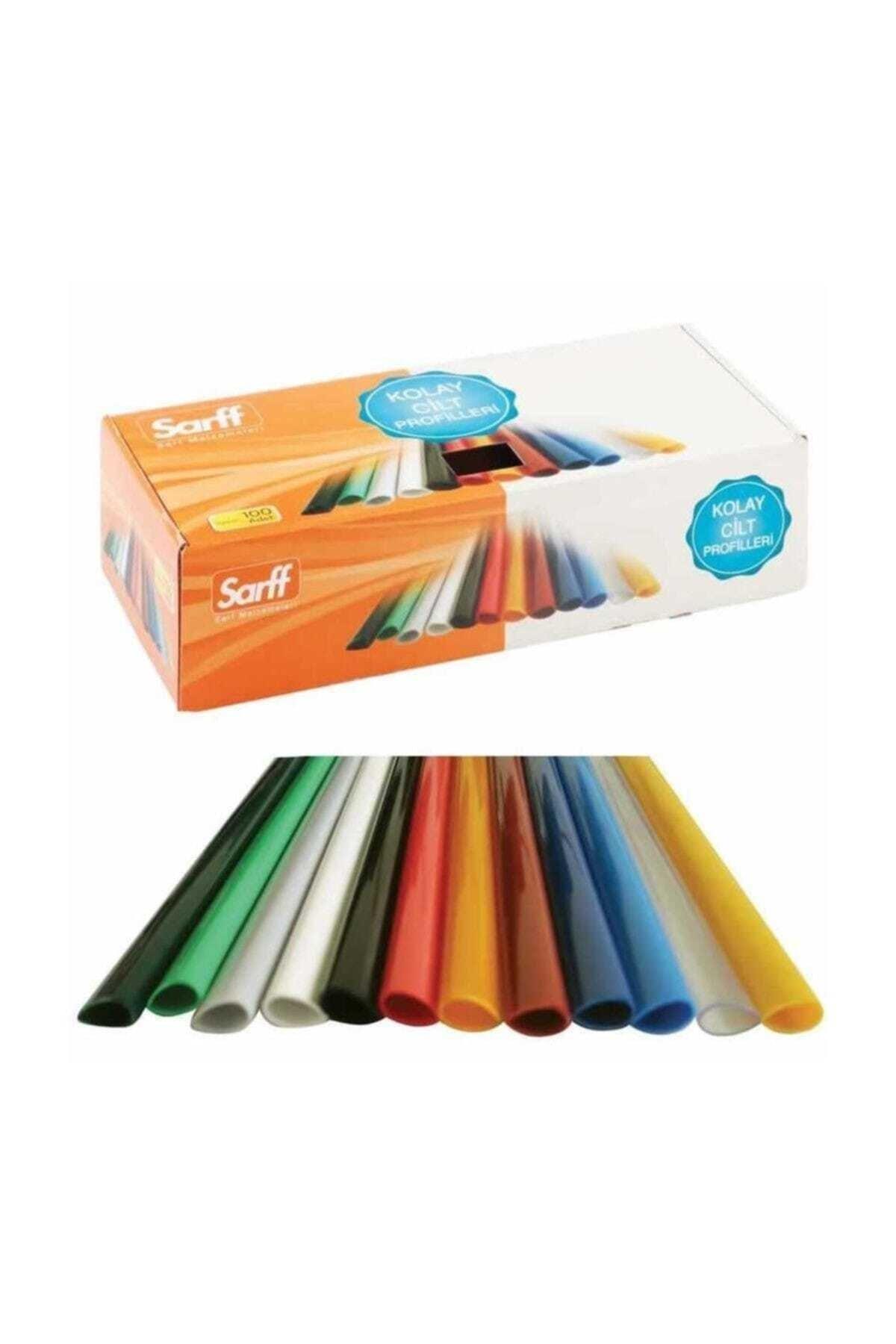 Sarff Profil Sırtlık Plastik Geniş Üçgen 60 Yaprak 15 MM Şeffaf (100 Lü Paket)