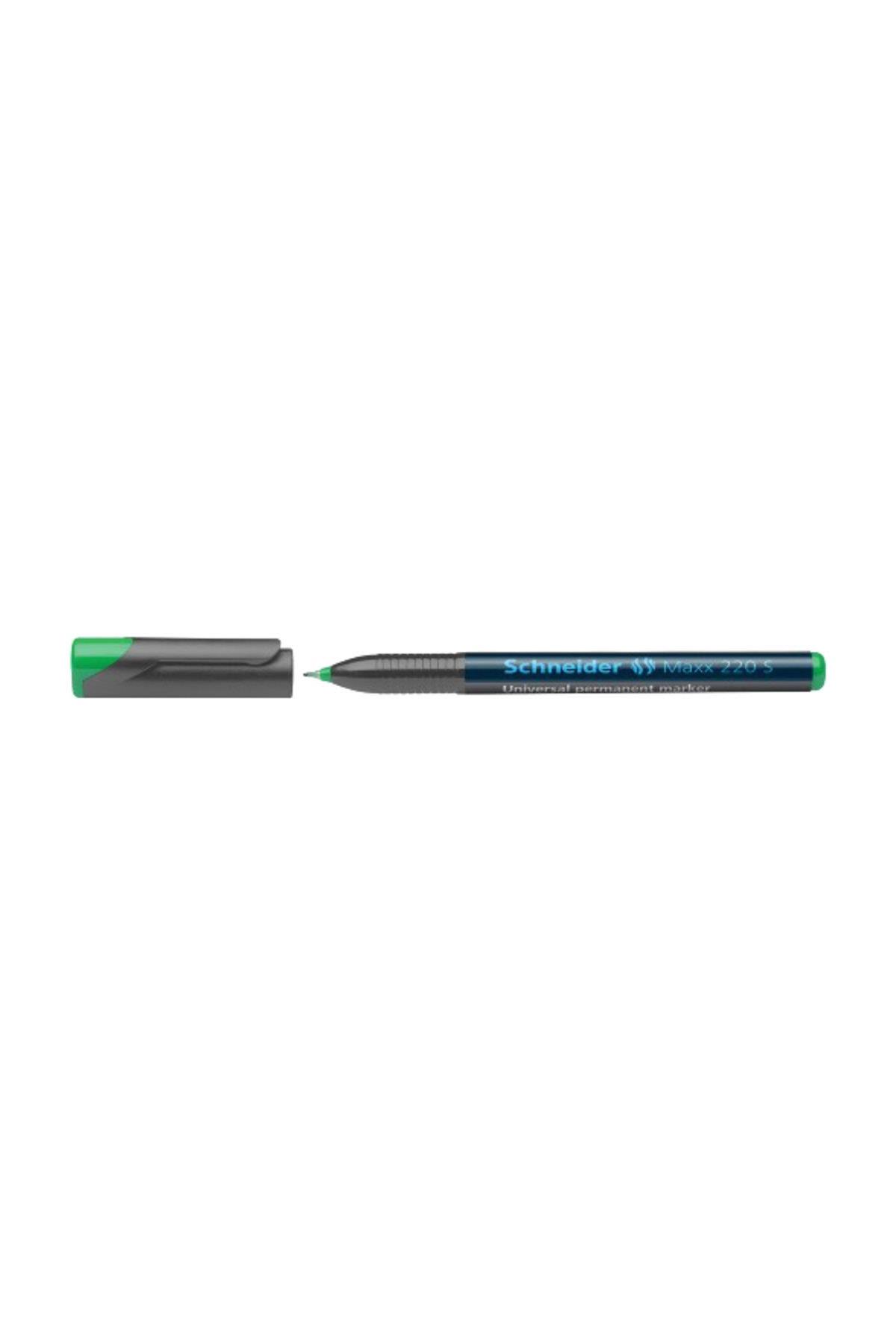 Schneider Asetat Kalemi Permanent 220 S Seri 0.4 MM Yeşil Asetat Kalemi (10 Lu Paket)