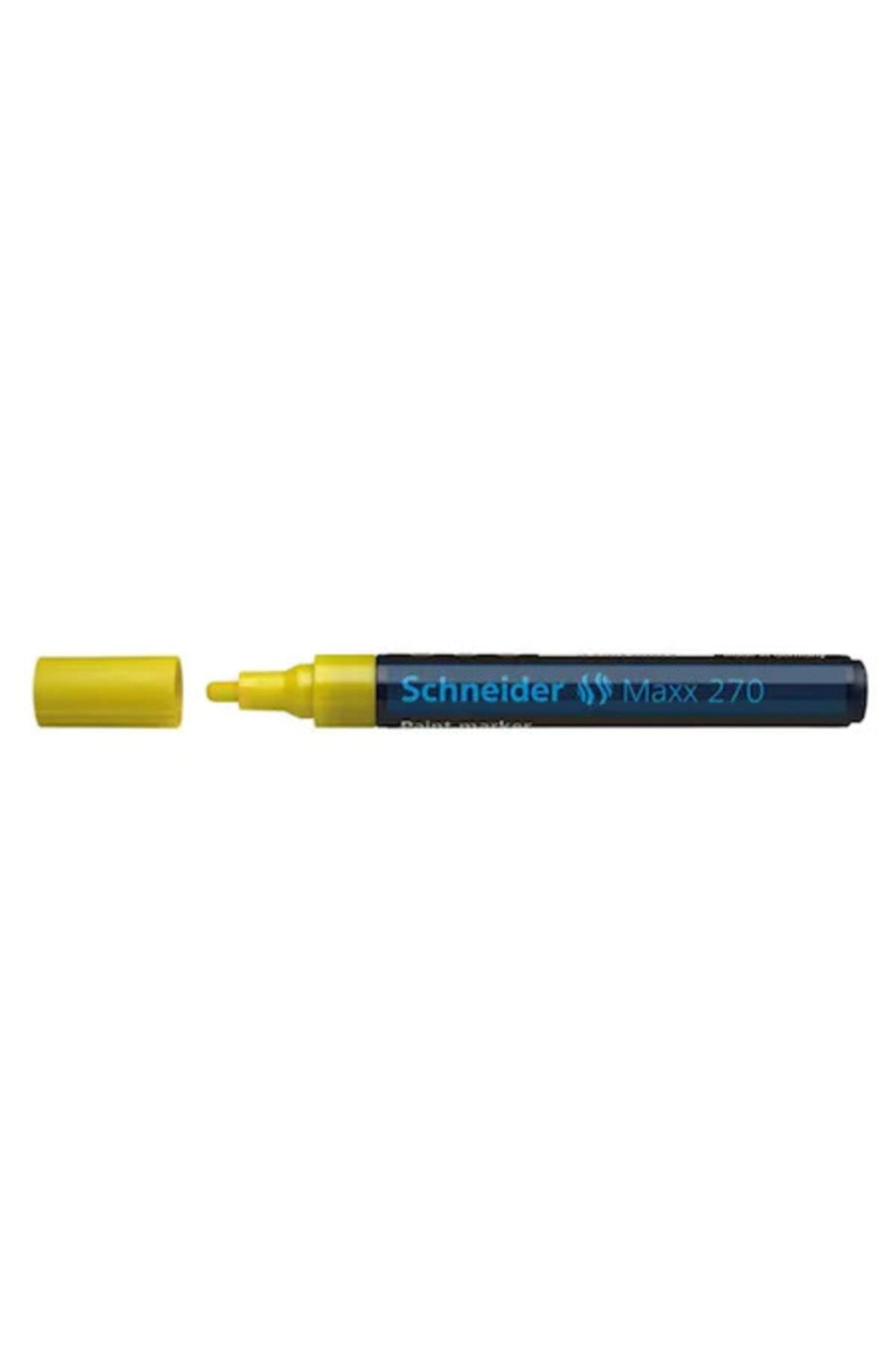 Schneider Markör Boya Maxx 1-3 MM Sarı Boya Markörü (10 Lu Paket)