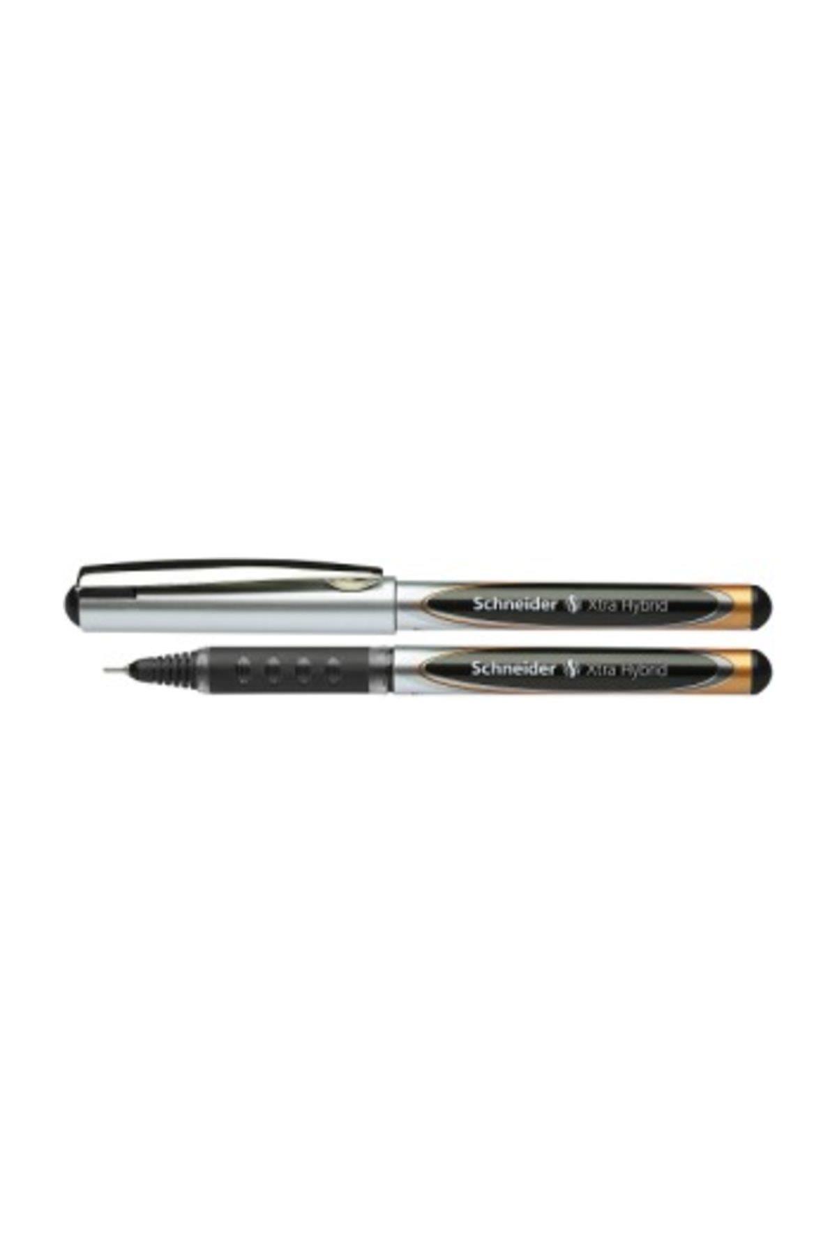 Schneider Roller Kalem Xtra Hybrid İğne Uç 0.5 MM Siyah Pilot Kalem (10 Lu Paket)