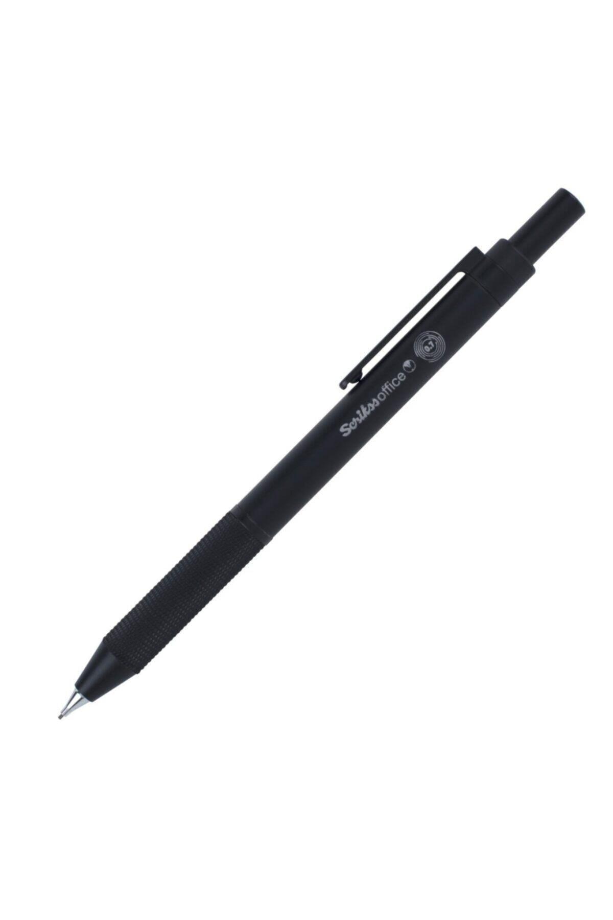 Scrikss Office Twist Mekanik Uçlu Versatil Kalem 0.7 Mm Siyah Uçlu Kalem