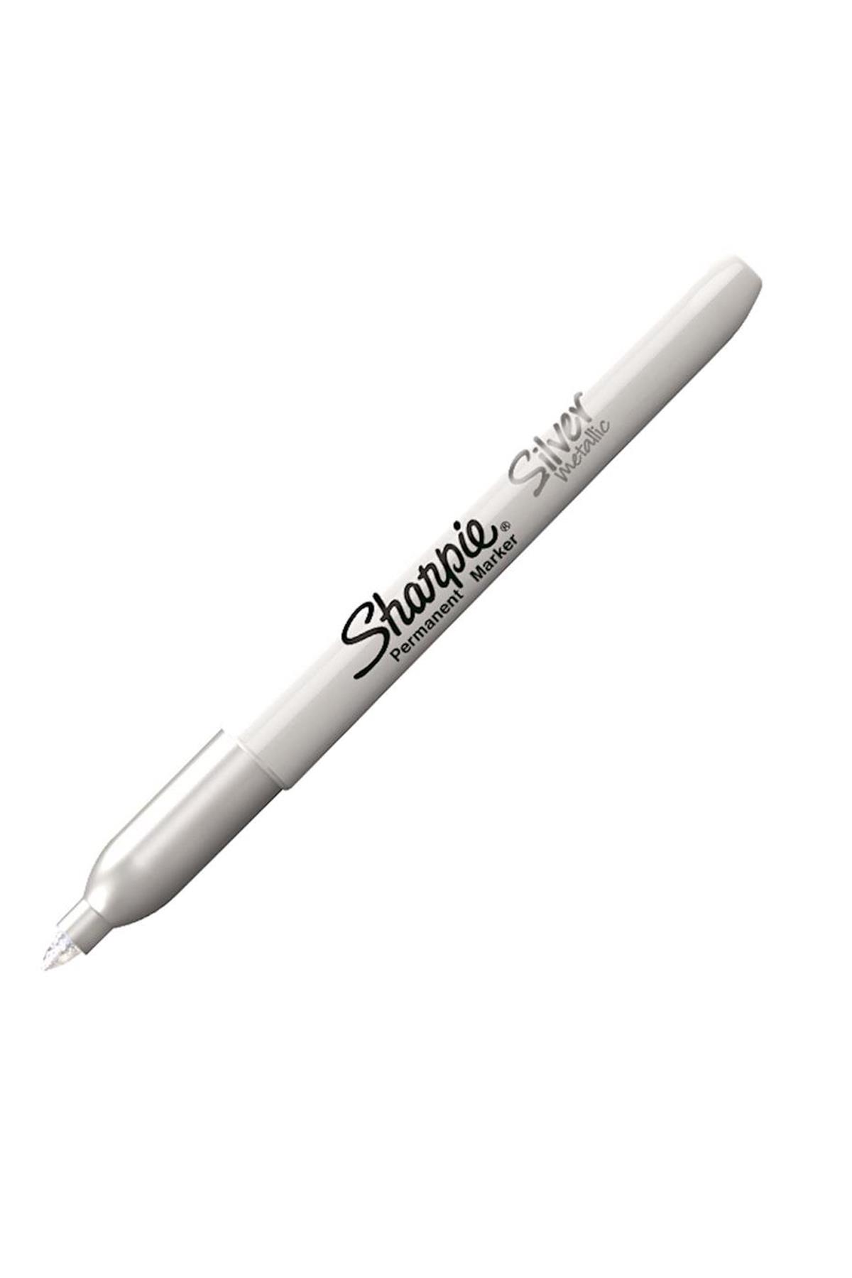 Sharpie Markör Boya Metalik Gümüş (12 Li Paket)