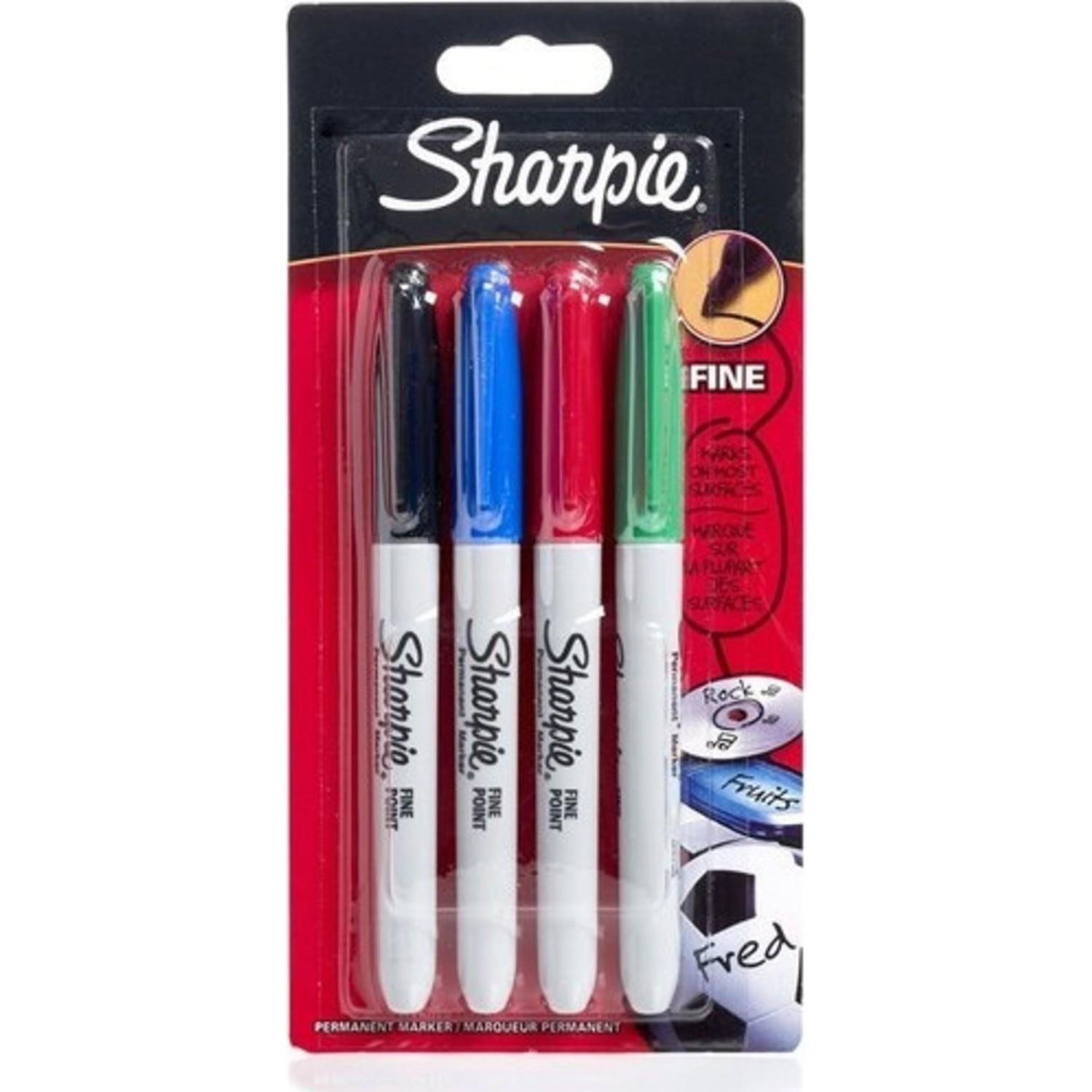 Sharpie Markör Permanent Fine 4 LÜ Standart Renk 1985858
