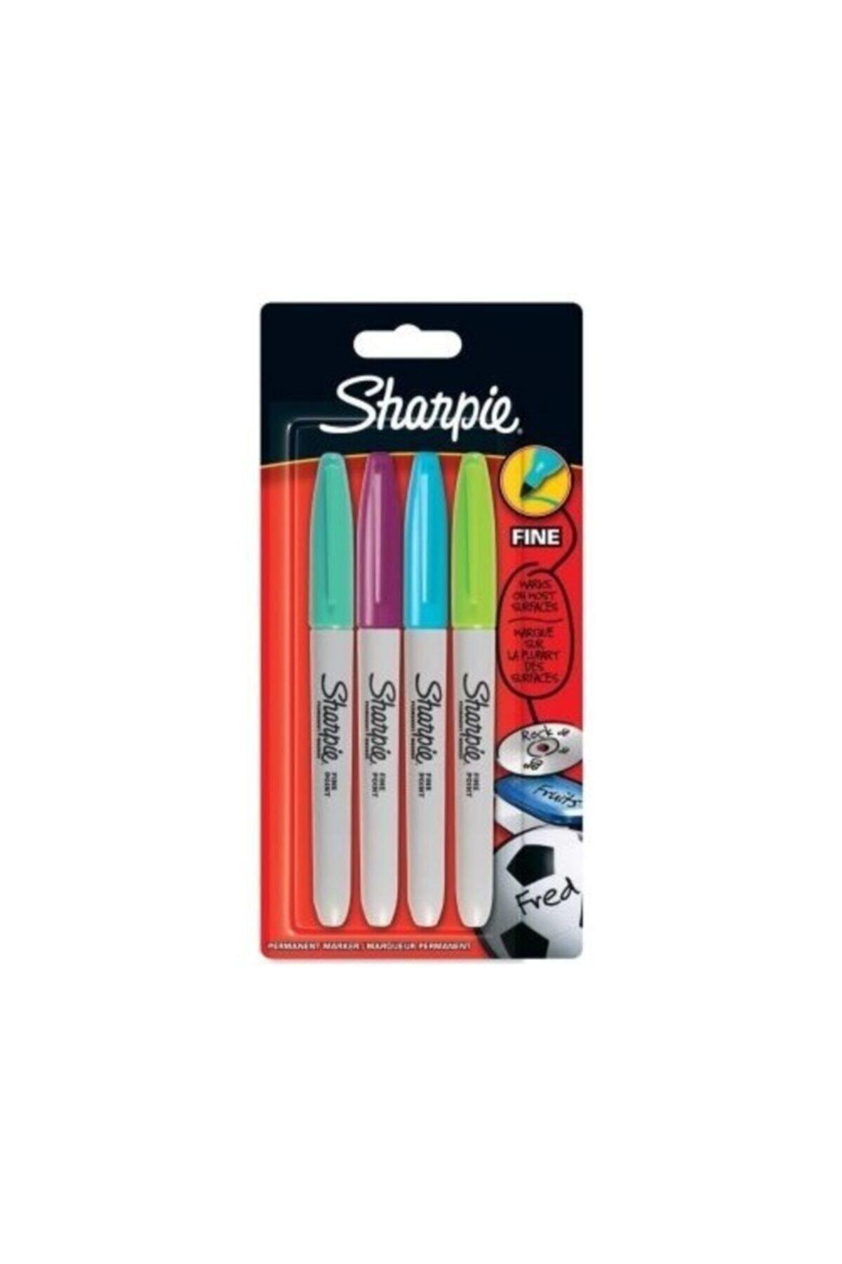 Sharpie Markör Permanent Fine Canlı Renkler 4 LÜ 2065403
