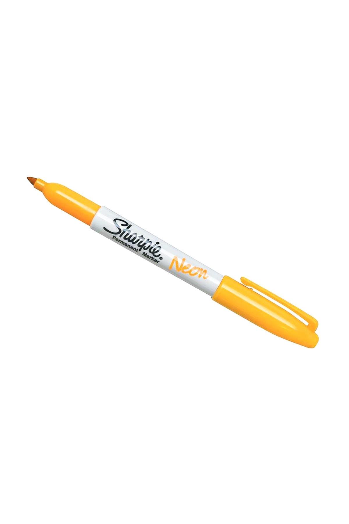 Sharpie Markör Permanent Neon Fosforlu Turuncu (12 Li Paket)