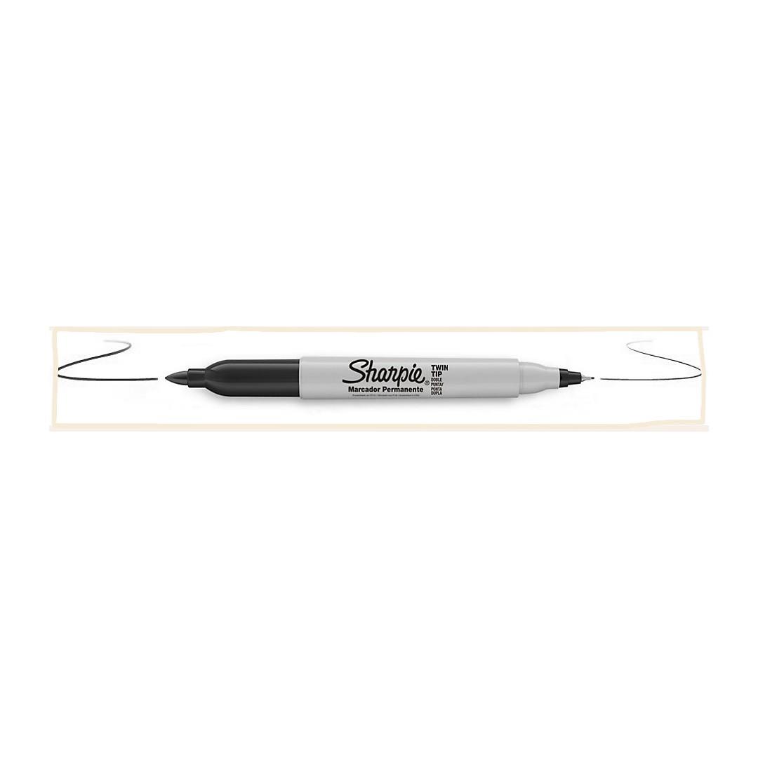 Sharpie Markör Permanent Twin Çift Uçlu Siyah S0811100