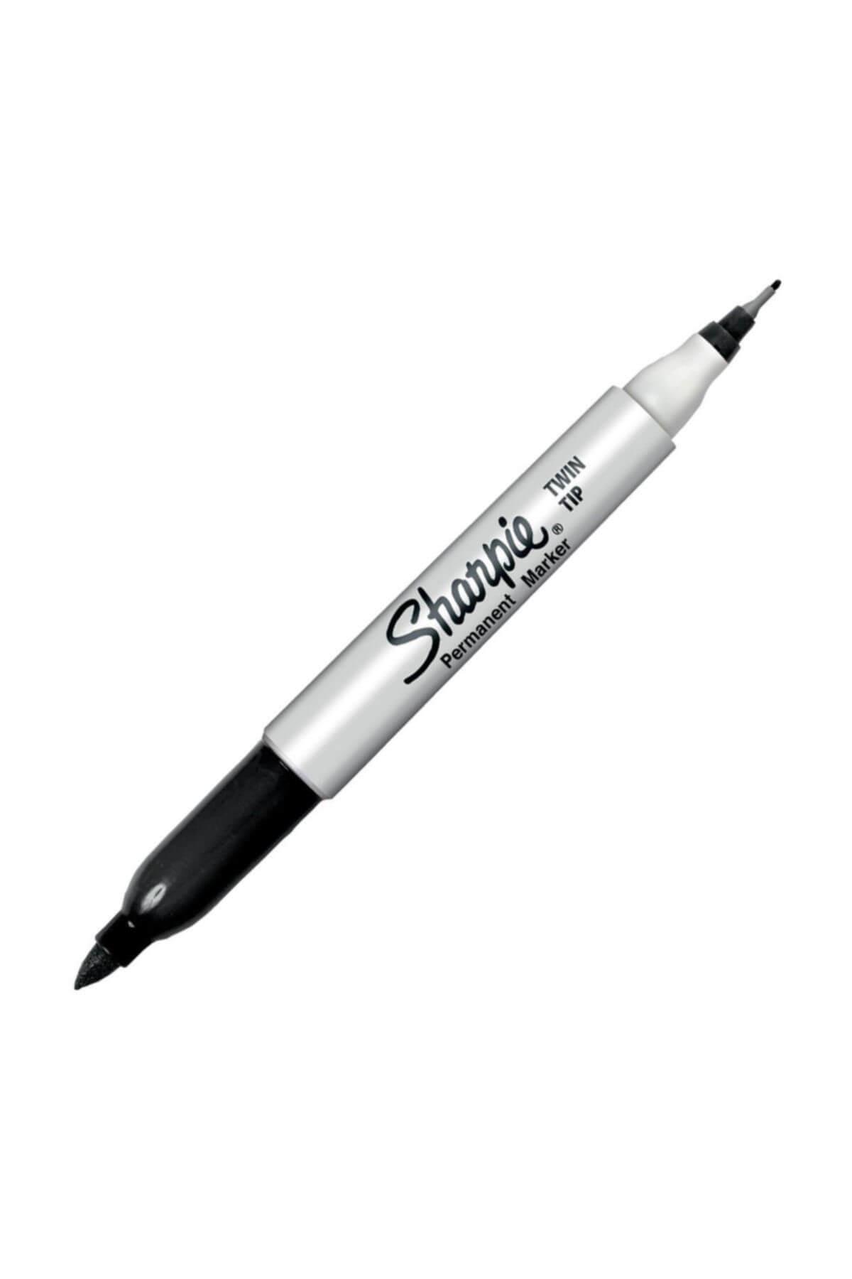 Sharpie Twin Çift Uçlu Permanent Markör Siyah (1 Kutu 12 Adet)