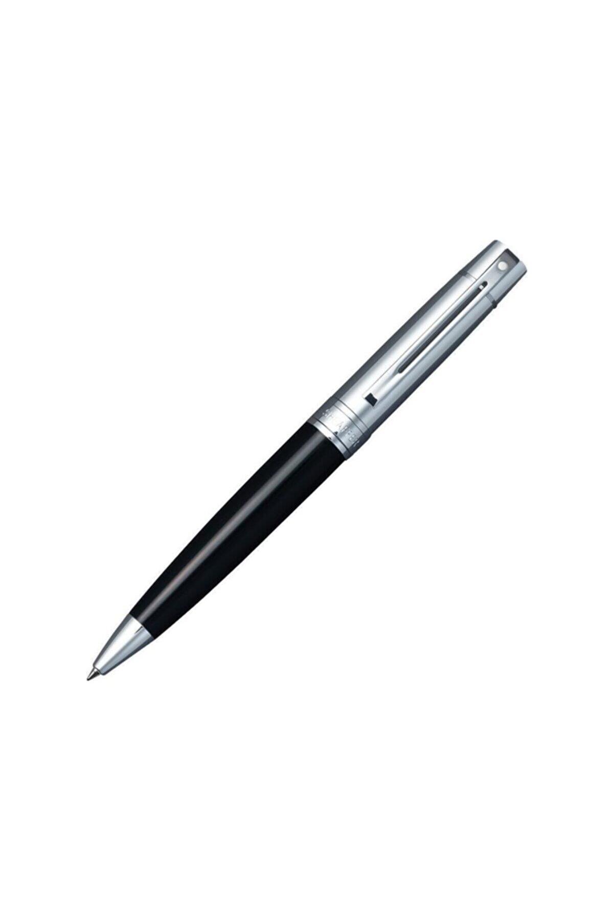 Sheaffer Roller Kalem 300 Serisi Parlak Siyah Gövde, Krom Kapak Ve Klips