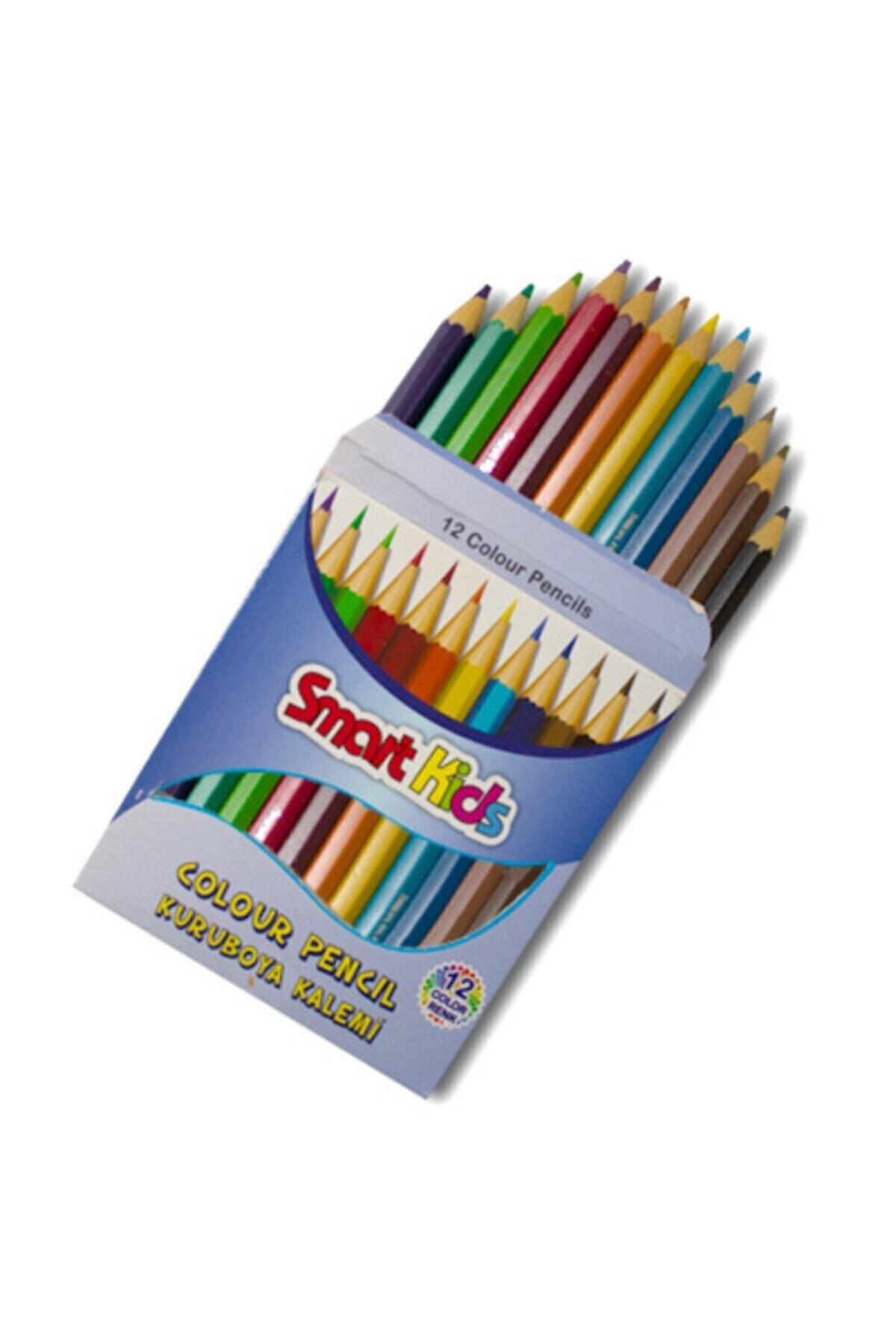 Smart Kids Kısa Kuru Boya 12 Renk (Yarım Boy)