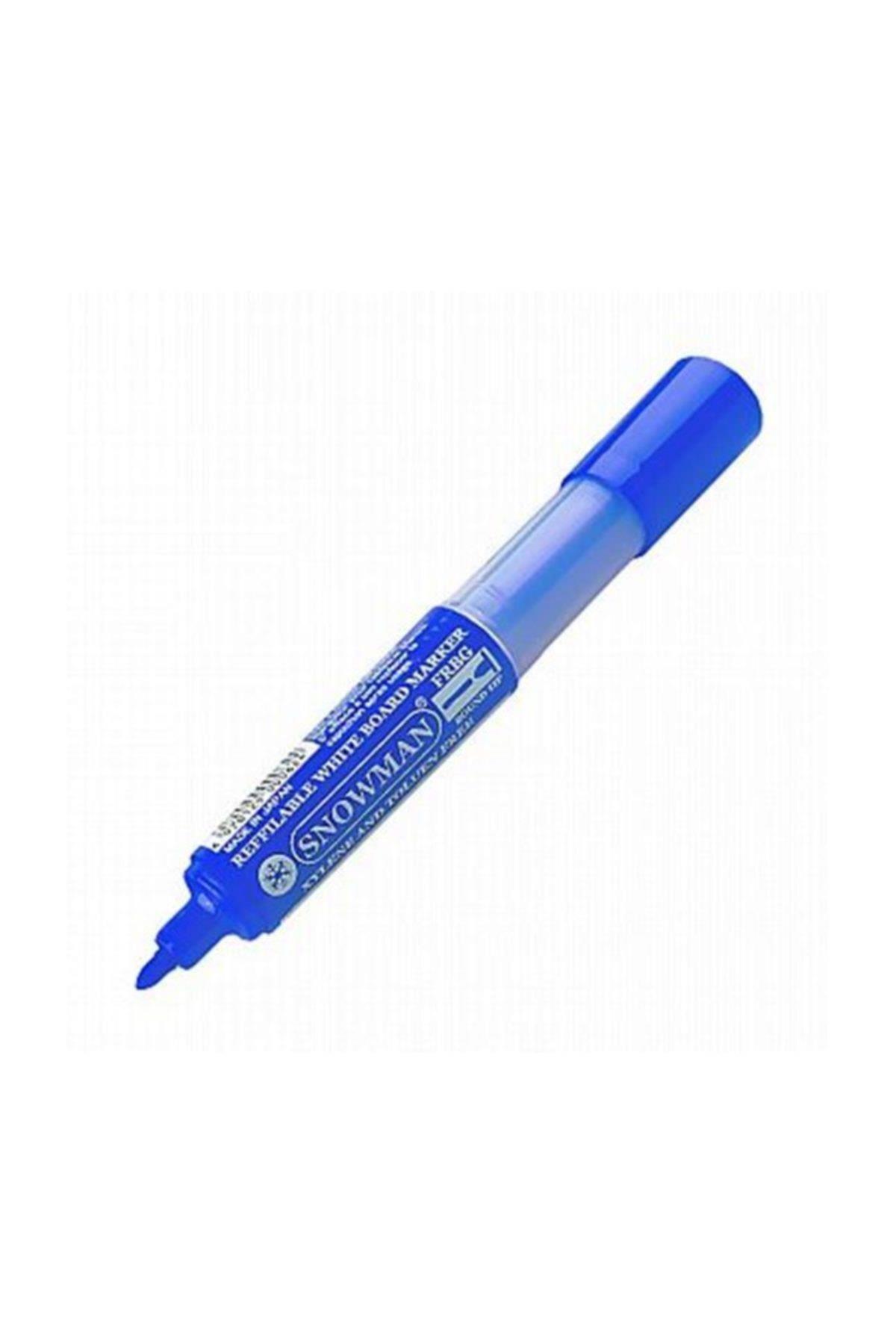 Snowman Tahta Kalemi Sıvı Mürekkep Kartuşlu 4.5 MM Uç Mavi FRBG-12