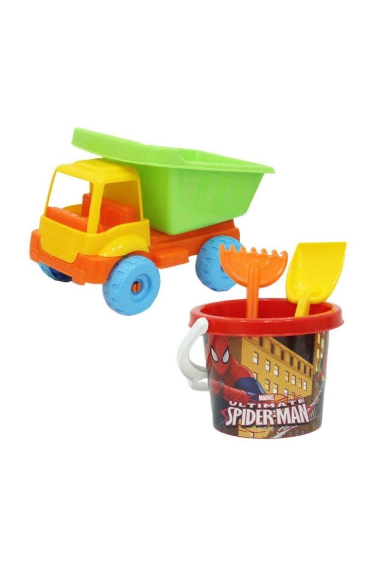 Dede Spiderman Küçük Kamyon Plaj Set