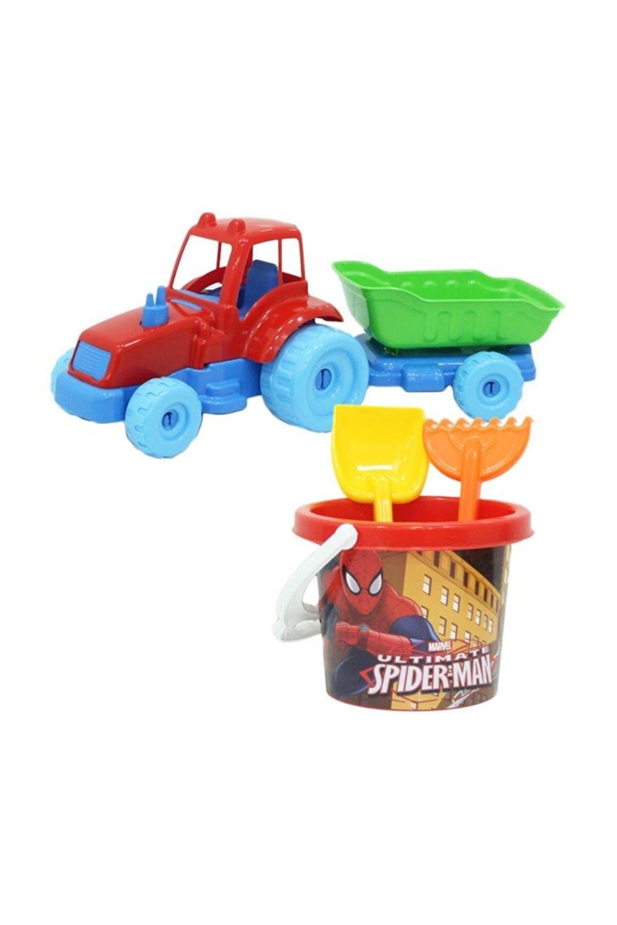 Dede Spiderman Traktör Plaj Seti