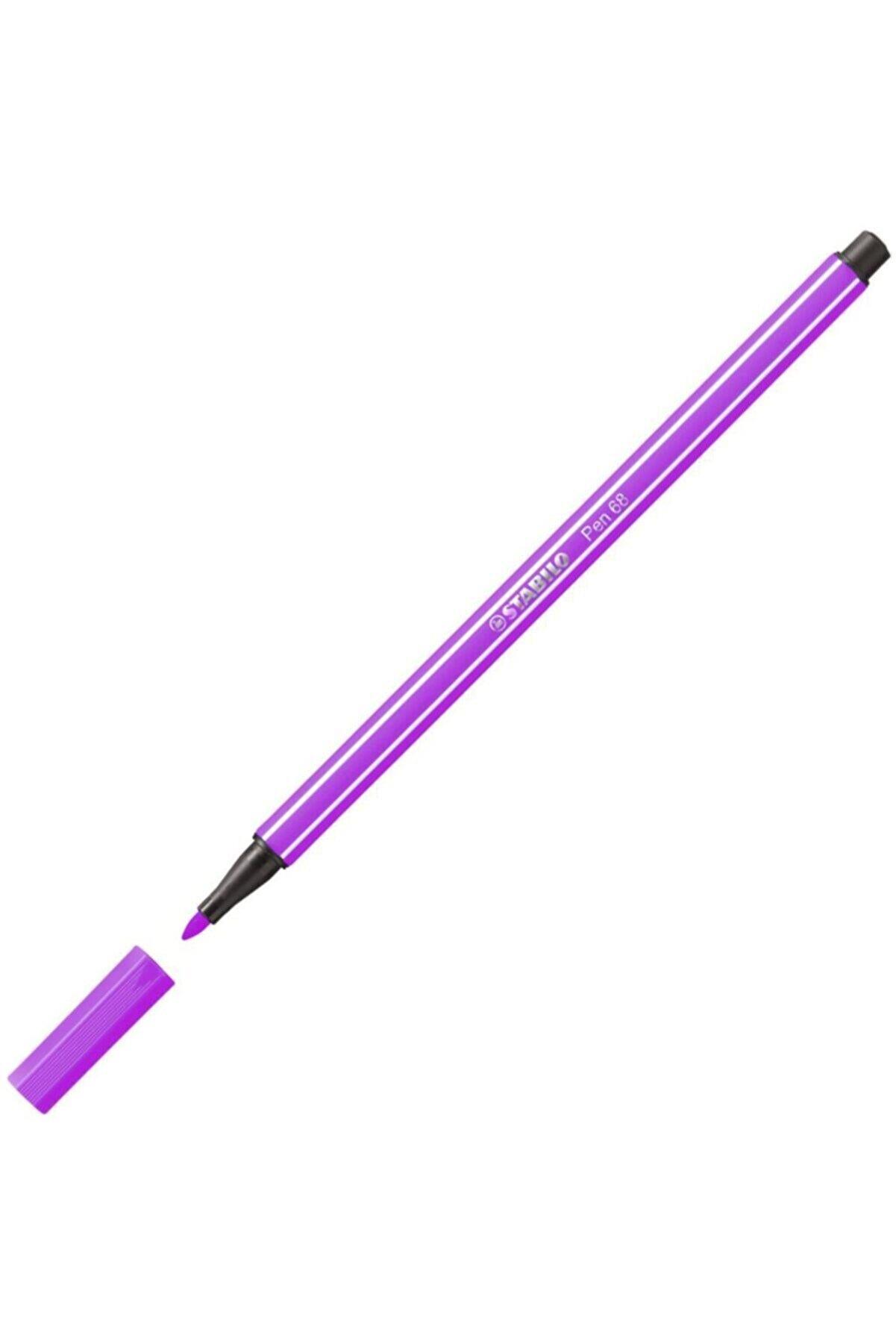Stabilo Keçe Uçlu Boya Kalemi 1 MM Lila 68/58 (10 Lu Paket)