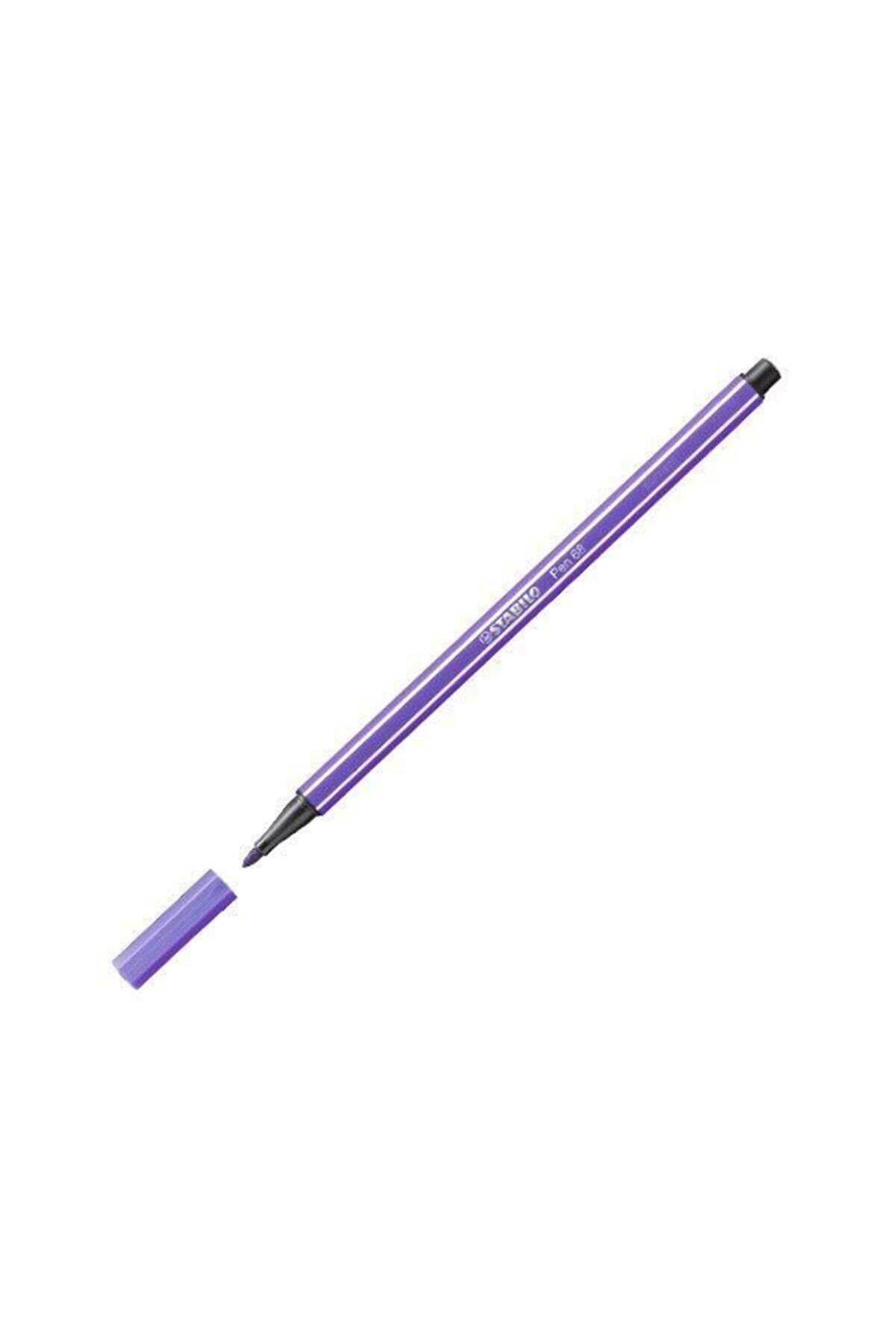 Stabilo Keçe Uçlu Boya Kalemi 1 MM Mor 68/55 (10 Lu Paket)