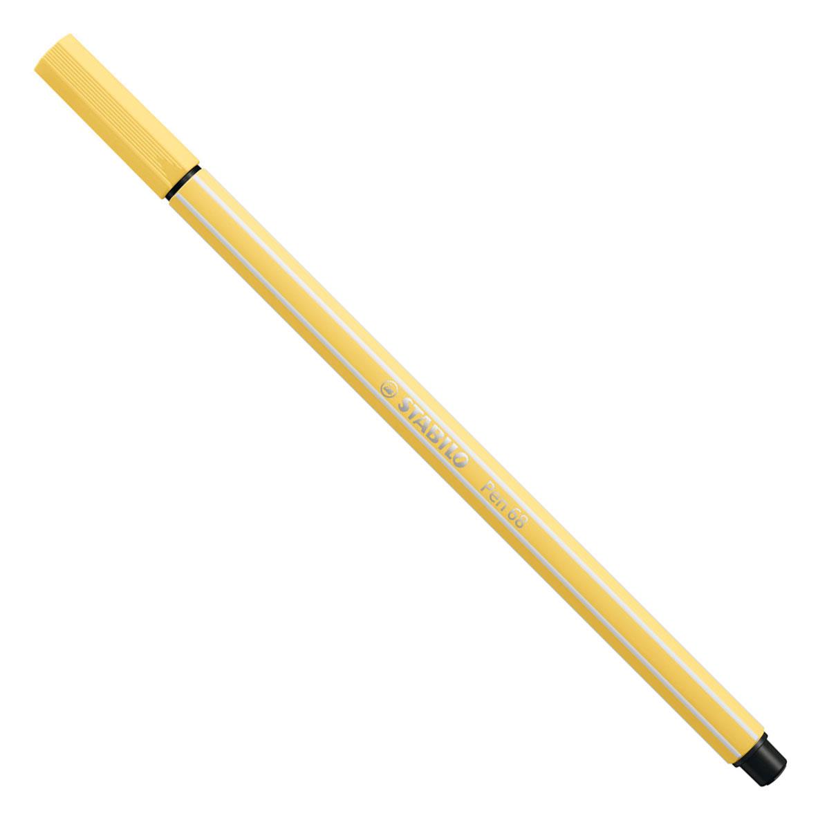Stabilo Pen 68 Keçeli Boya Kalemi Açık Sarı 68/23 (10 Lu Paket)