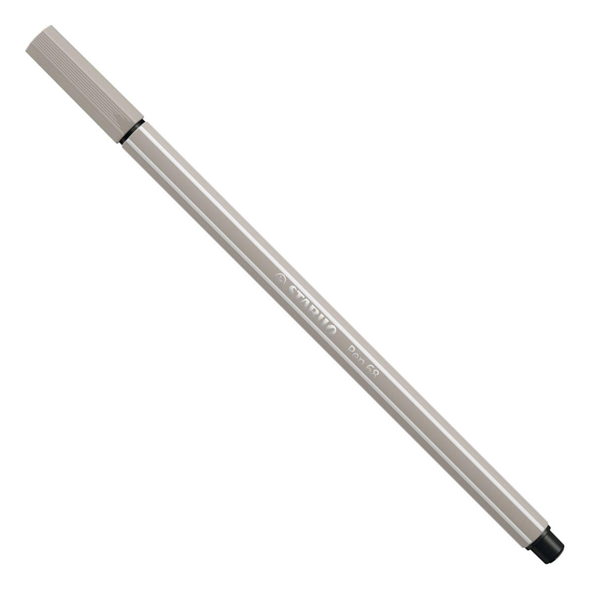 Stabilo Pen 68 Keçeli Kalem Sıcak Gri 68/93 (10 Lu Paket)