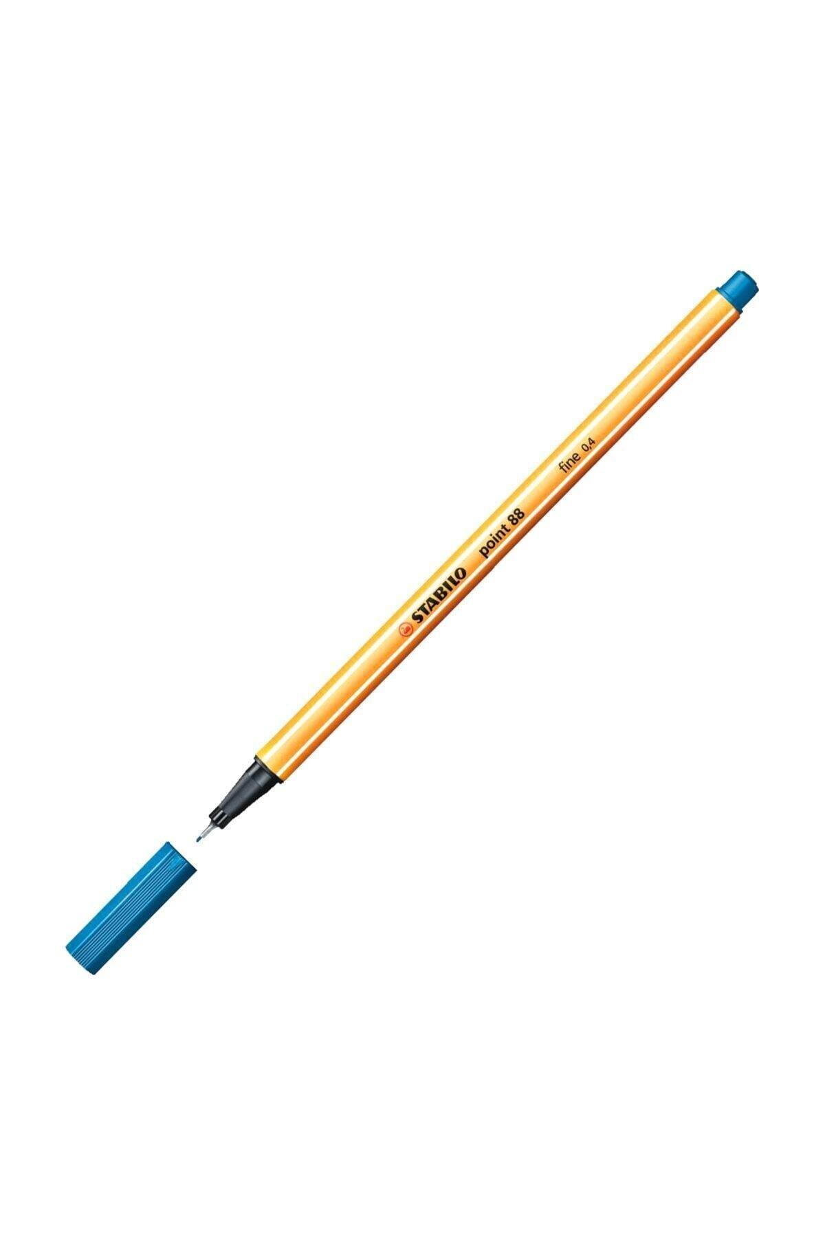 Stabilo Keçe Uçlu İnce Kalem 88 Point 0.4 MM Mavi 88/32 (10 Lu Paket)