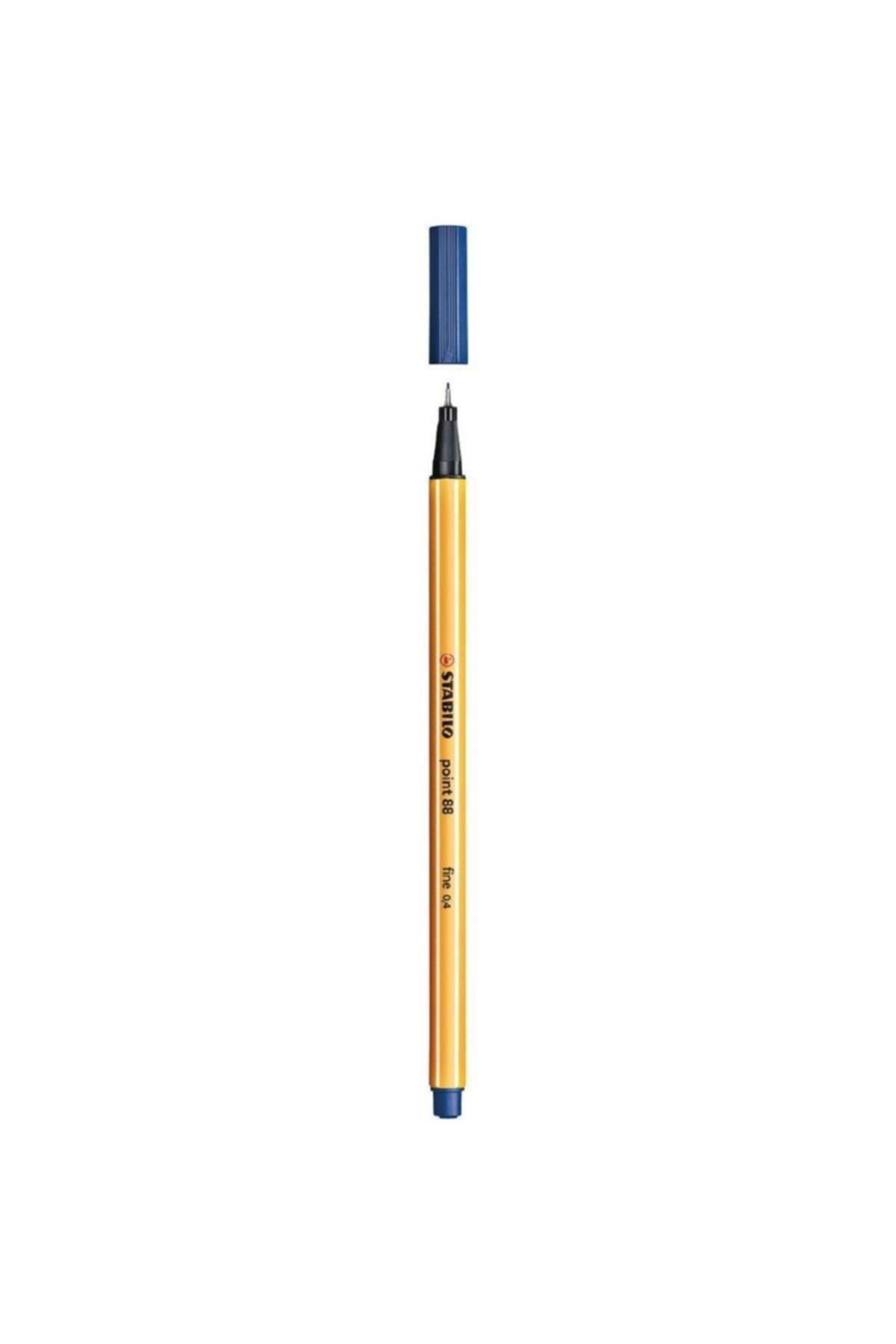 Stabilo Keçe Uçlu İnce Kalem 88 Point 0.4 MM Mavi 88/41 (10 Lu Kutu)