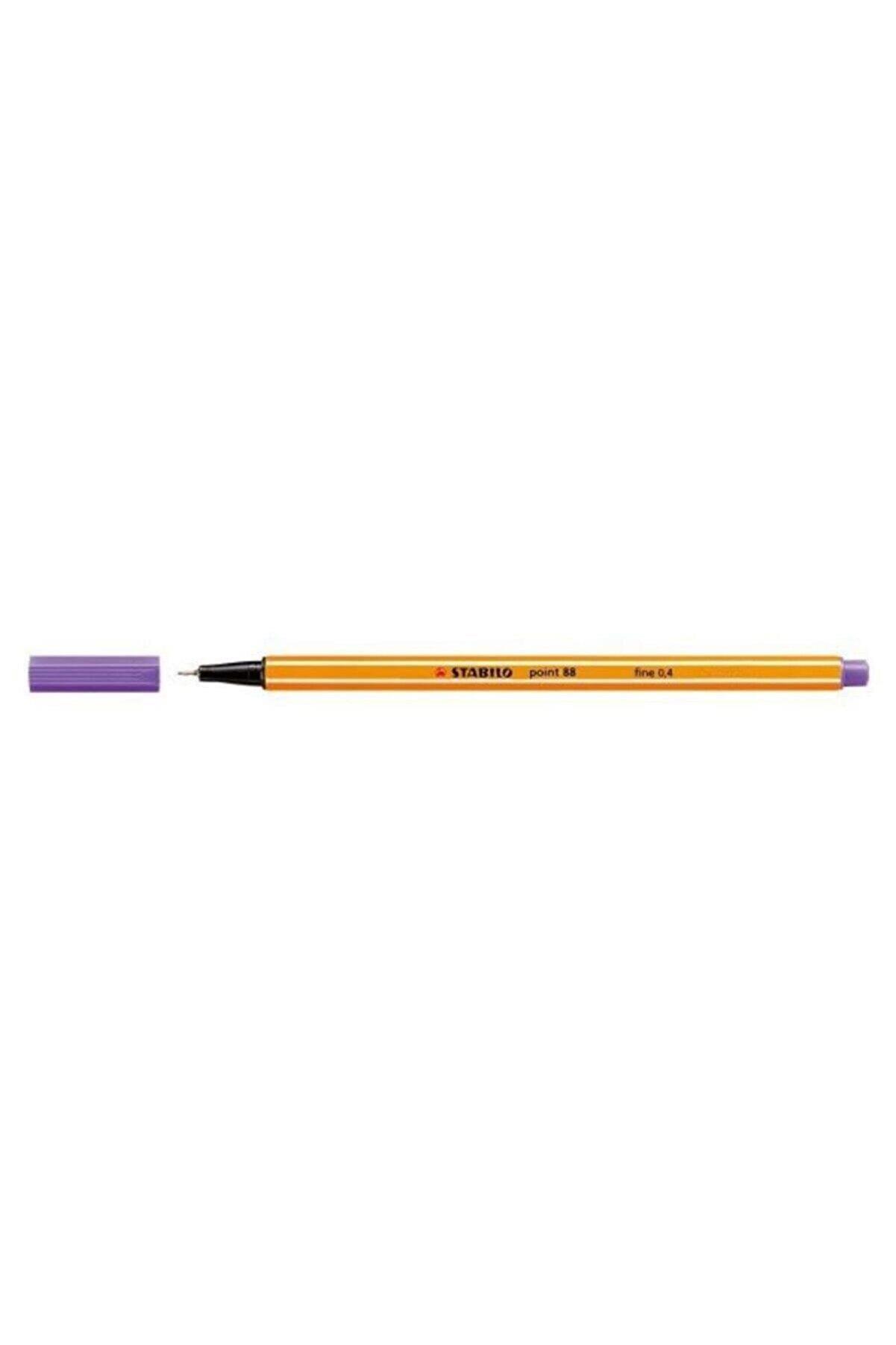 Stabilo Keçe Uçlu İnce Kalem 88 Point 0.4 MM Mor 88/55 (10 Lu Paket)
