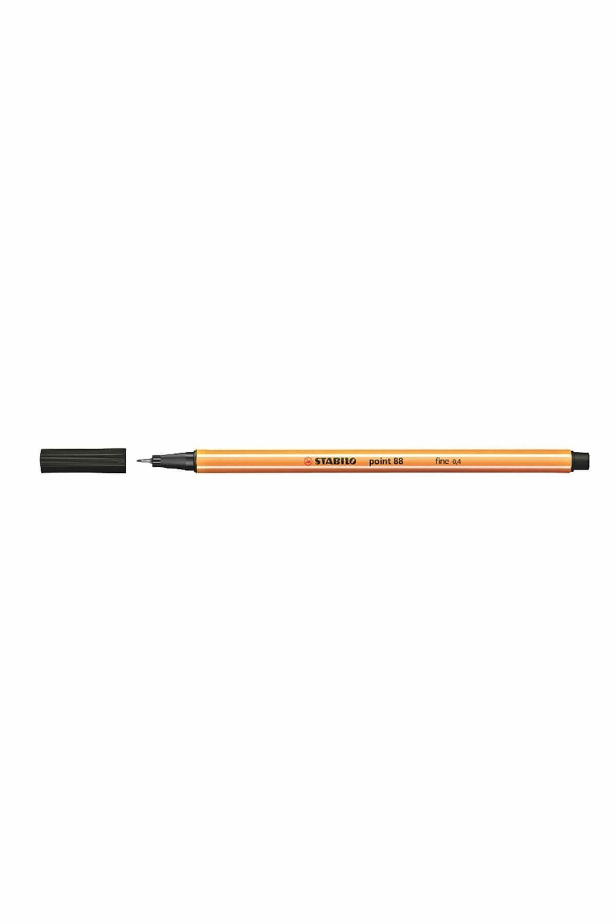 Stabilo 88/46 İnce Uçlu Keçeli Kalem 88 Point 0.4 Mm Siyah (10 Lu Kutu)