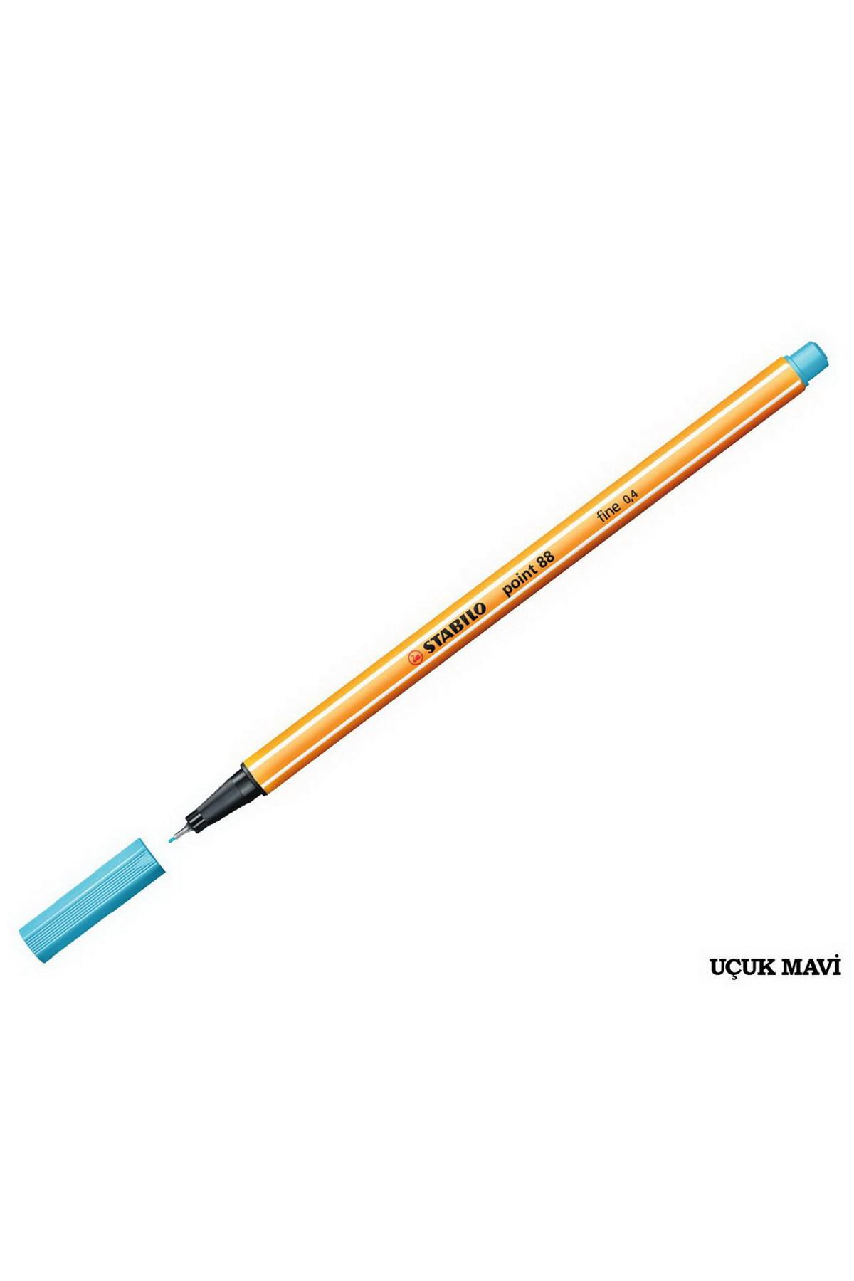 Stabilo Keçe Uçlu İnce Kalem 88 Point 0.4 MM Uçuk Mavi 88/57