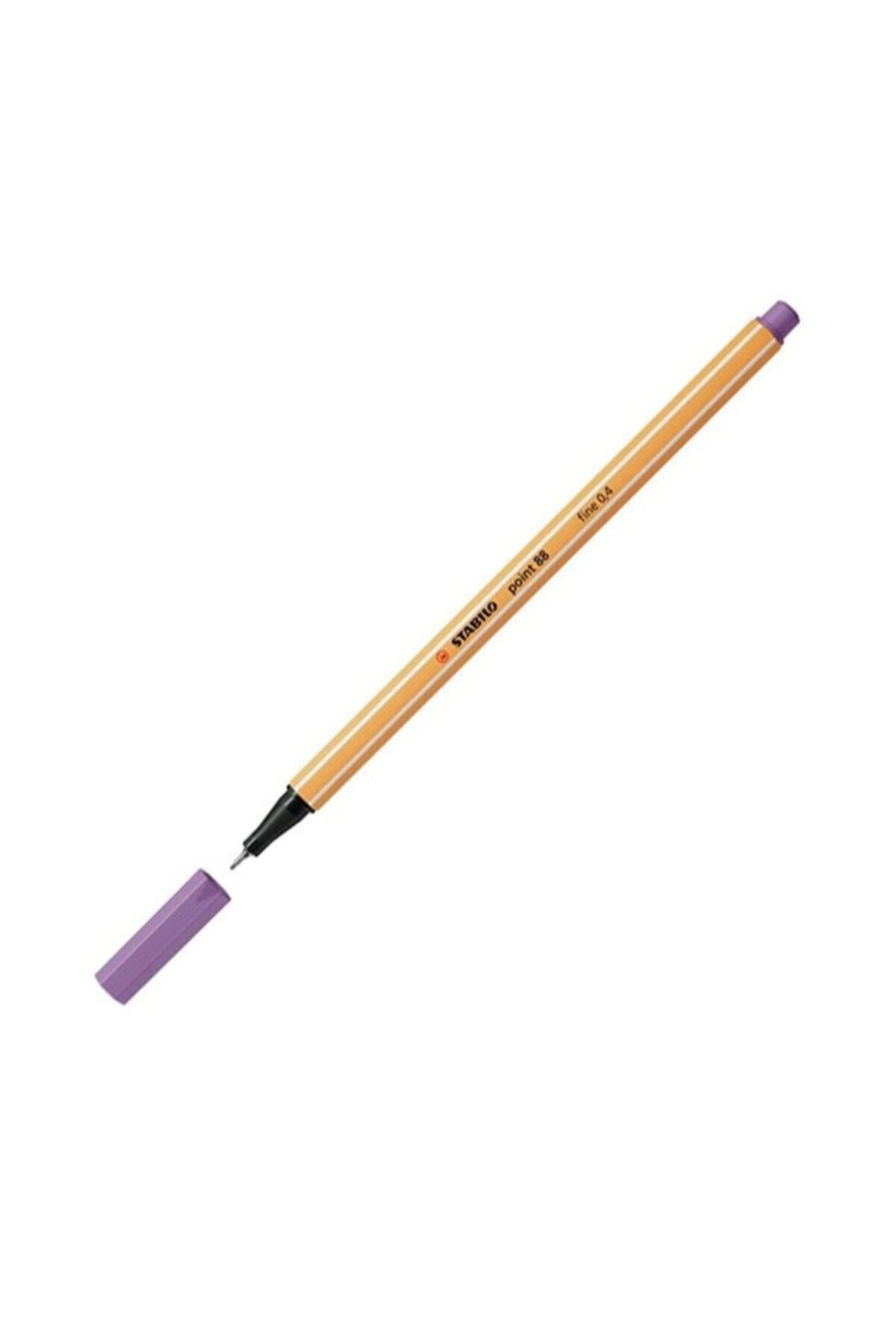 Stabilo Point 88 Fineliner 0.4 mm İnce Uçlu Keçeli Kalem Gri Menekşe 88/62 (10 Lu Paket)