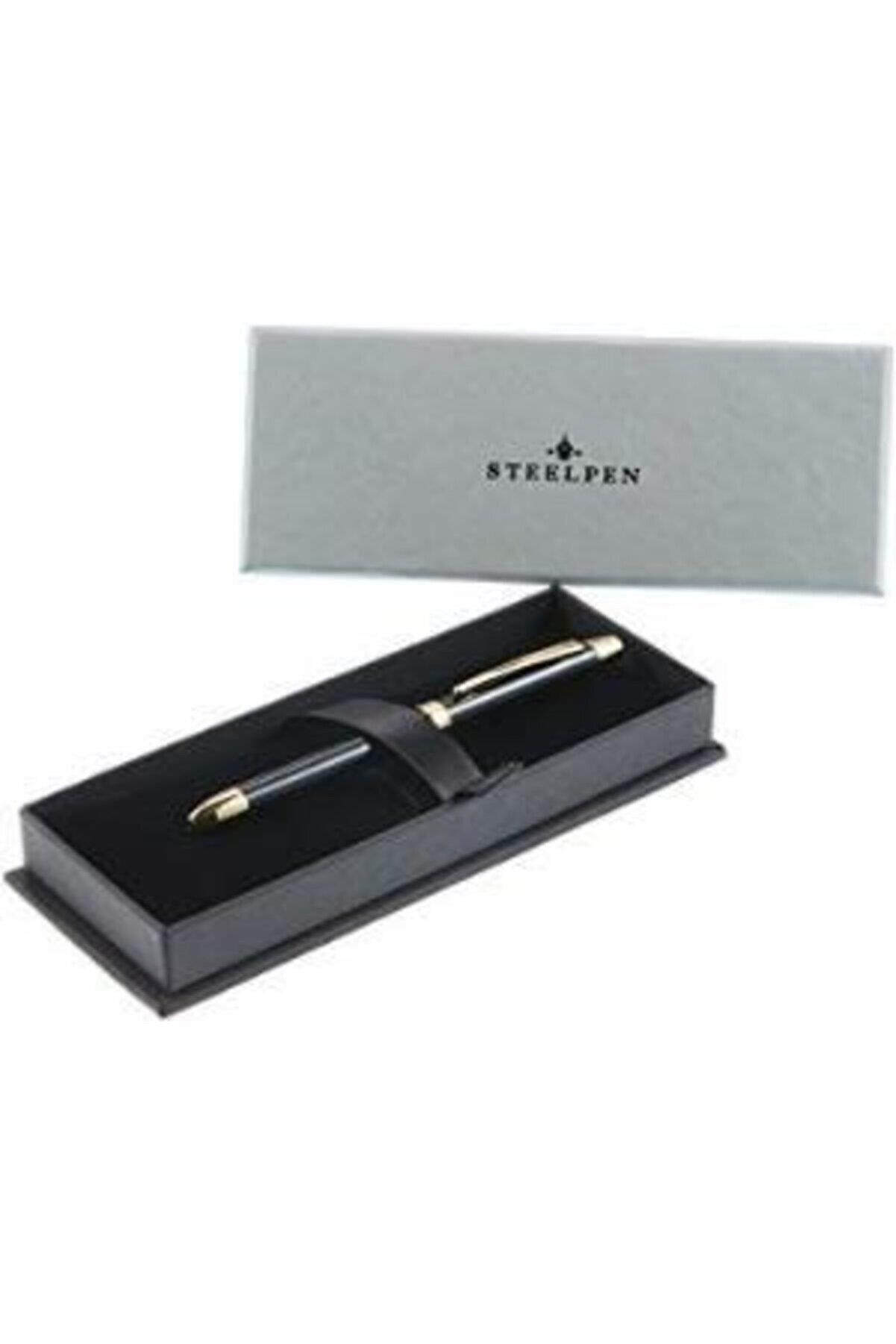 Steel Pen Fonksiyonlu Kalem 2 Tükenmez + Versatil Diplomat 0.7 MM Siyah 430-1