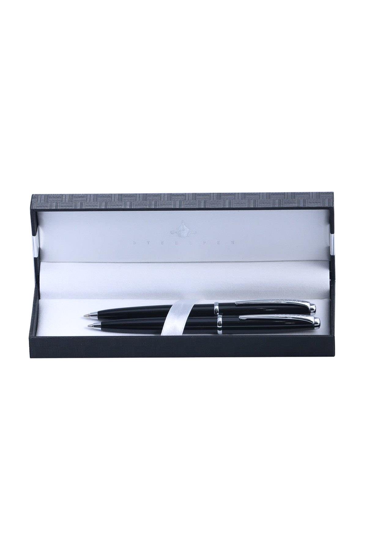 Steel Pen Takım Kalem Tükenmez + Versatil Star Serisi Lake Takım Kalem