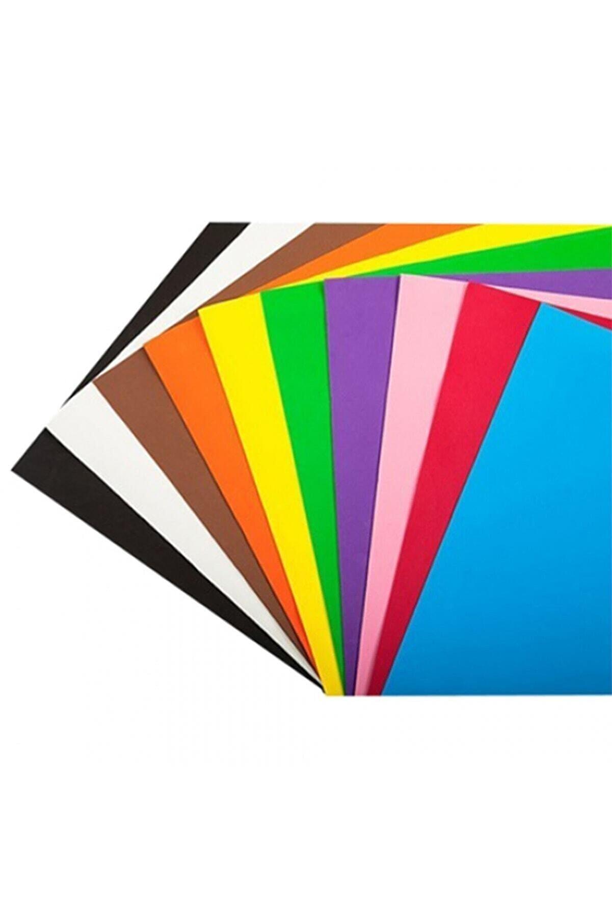 Südor Fon Kartonu 24 x 34 Cm 100 GR (Karışık Renk 10 Lu Paket)
