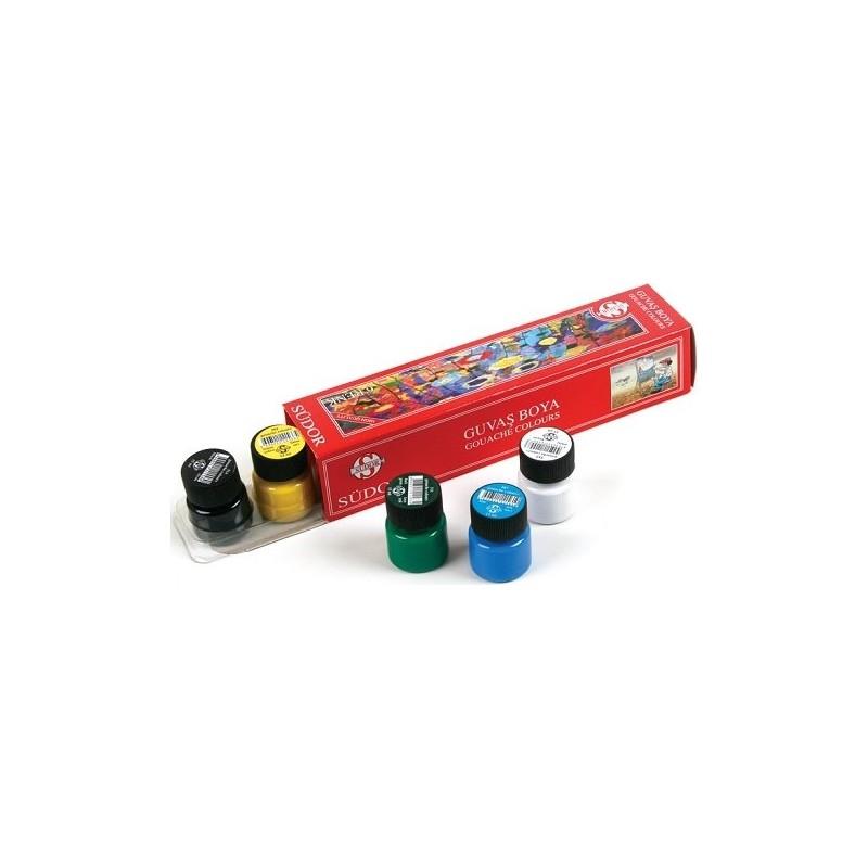 Südor Guaj Boya Şişe 6 Renk 15 ML SD521