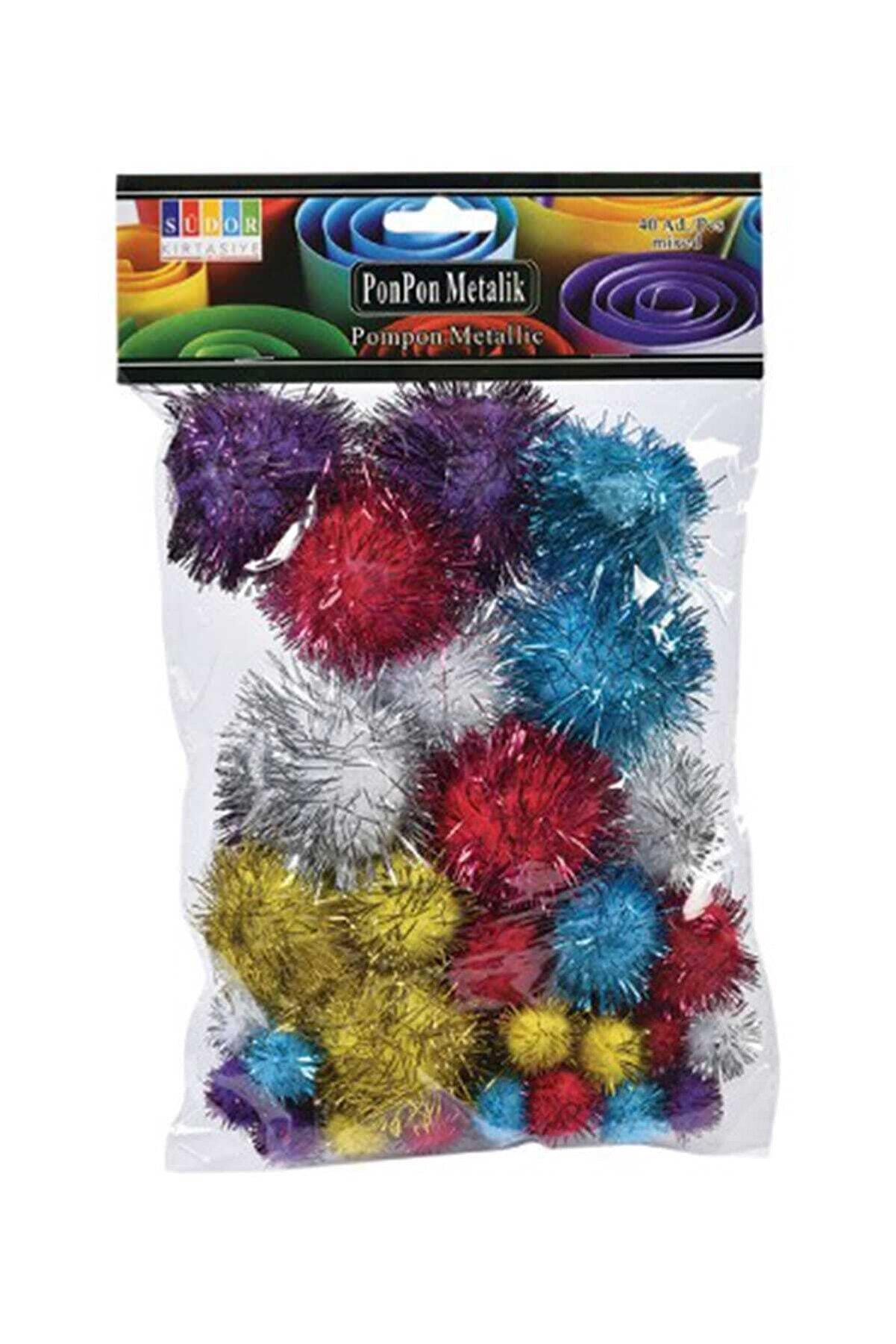 Südor Pon Pon Metalik Mix 10 20 30 Mm (3 Lü Paket)
